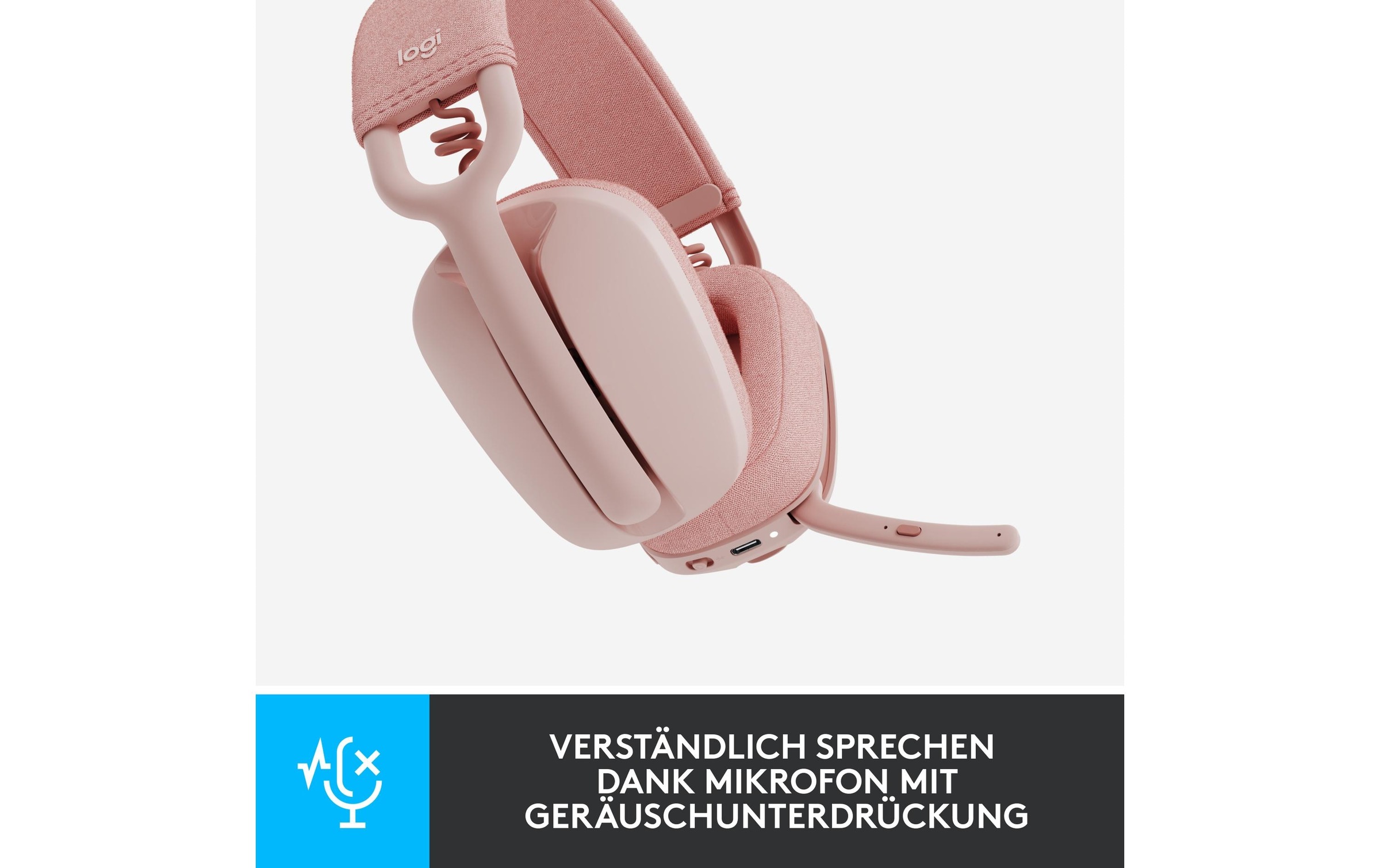 Logitech Headset »Headset Zone Vibe 100 rose«