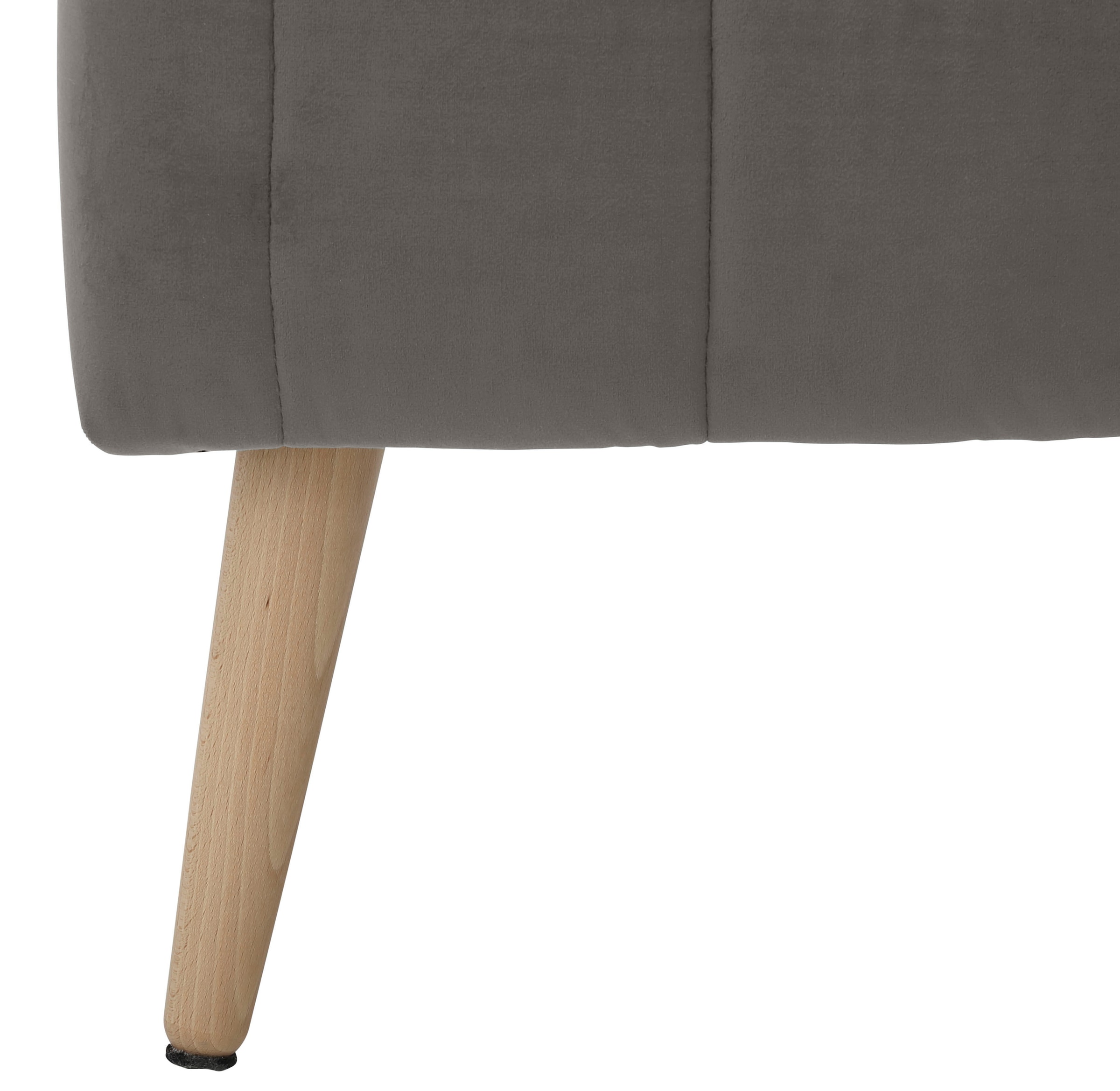 INOSIGN Truhenbank »AMIRA Sitzbank mit Stauraum, Masse B/T/H: 81/36/43 cm«, mit Staufach, in 3 Bezugsqualitäten mit feiner Steppung