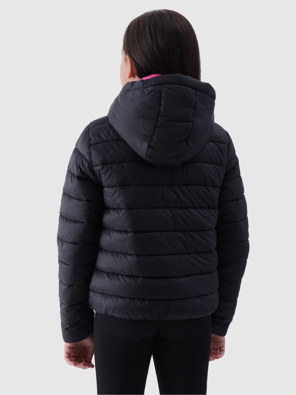 4F Steppjacke, mit Kapuze