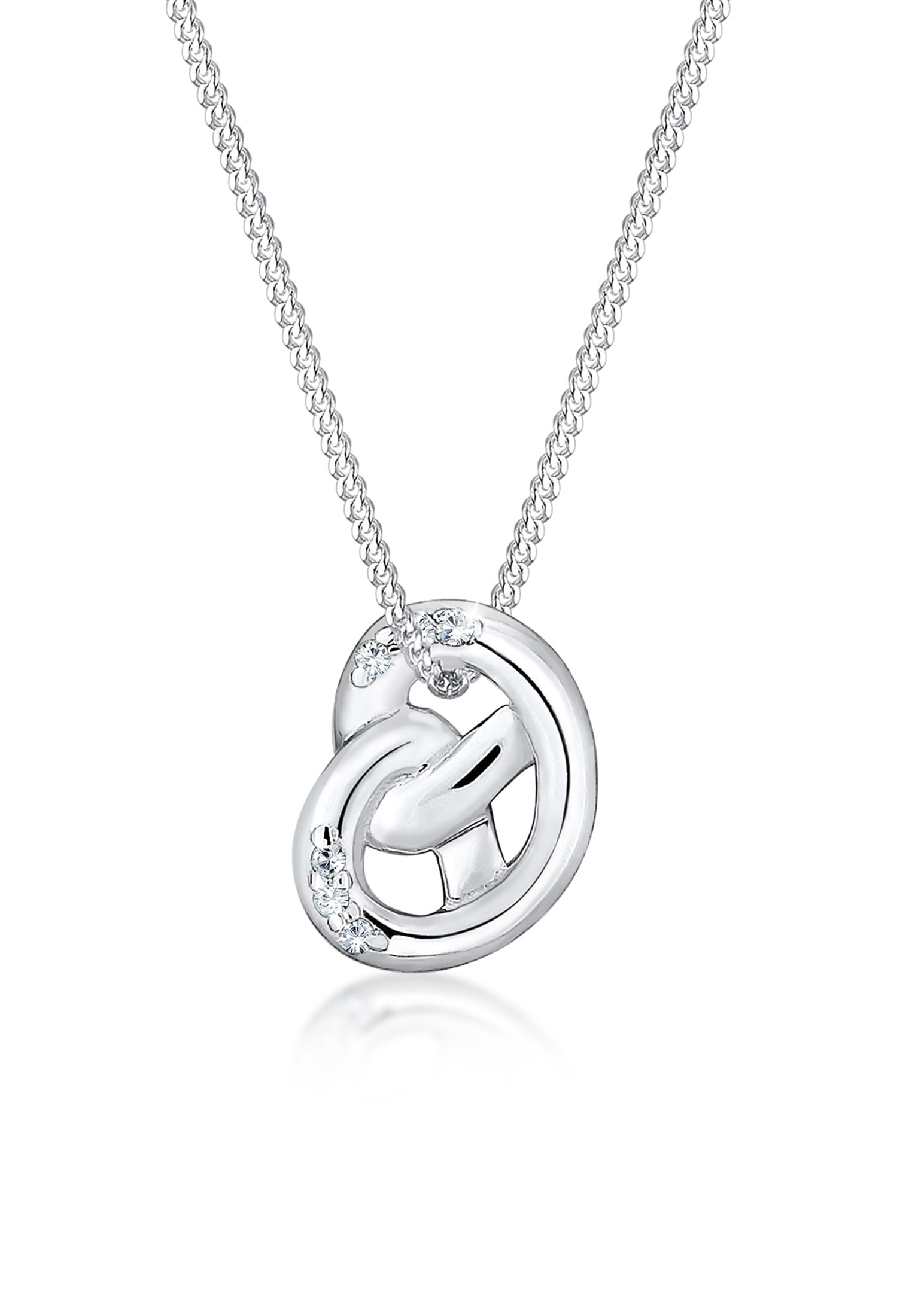 Image of Elli Collierkettchen »Brezel Kristalle 925 Sterling Silberfarben« bei Ackermann Versand Schweiz