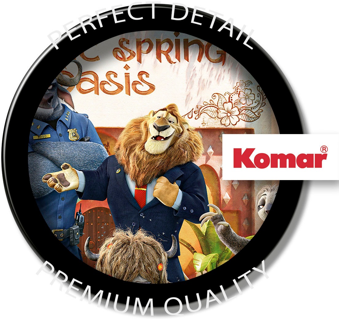 Komar Fototapete »Digitaldruck Vlies - Zoomania - Grösse 350 x 250 cm«, bedruckt, Kinderzimmer