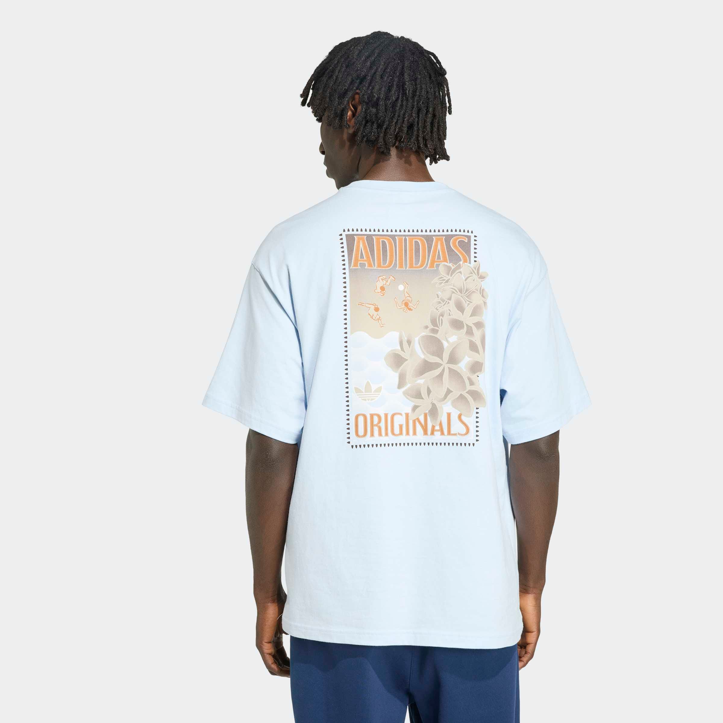 Image of adidas Originals T-Shirt "SUMMER GRAFIK, RUNDHALSAUSSCHNITT" mit Rundhalsausschnitt, normale Länge