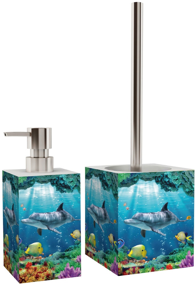Sanilo Set d'accessoires de salle de bain »Delphin Korallen«