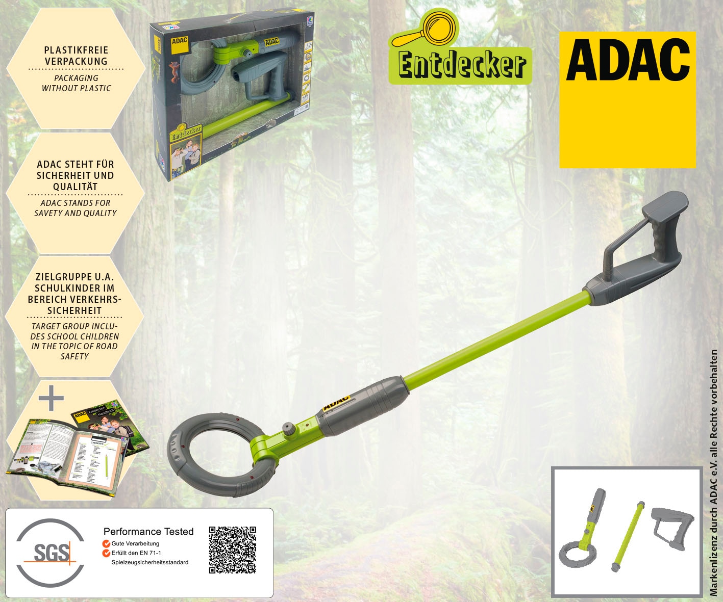 Happy People Set créatif »ADAC Metalldetektor« mit Lichteffekt
