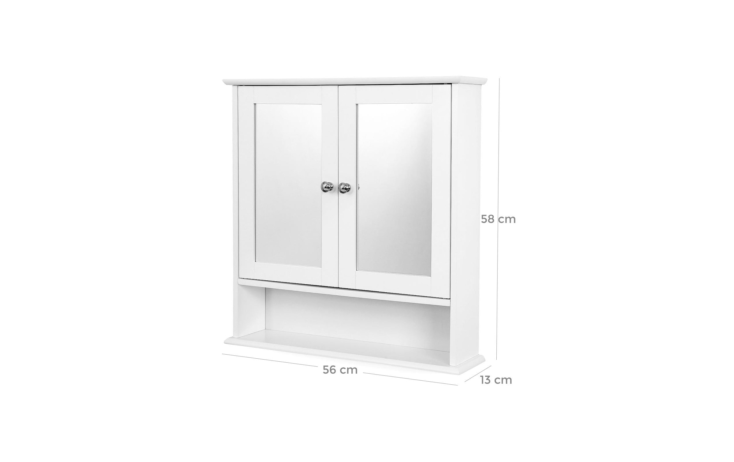 VASAGLE Spiegelschrank »56 x 13 x 58 cm«