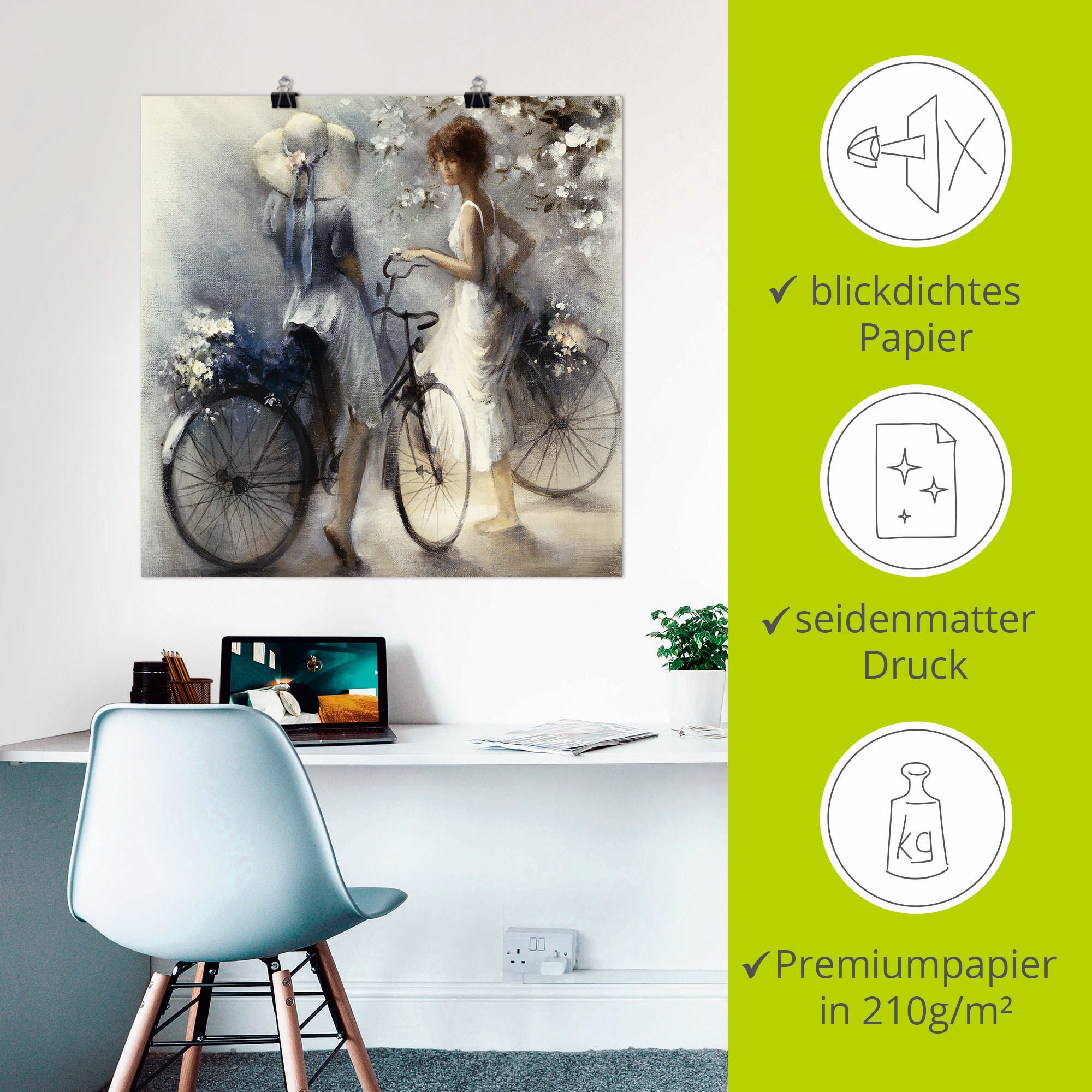 Artland Wandbild »Frühling III« Frau 1 Stk. tlg. als Leinwandbild, Poster in verschied. Grössen