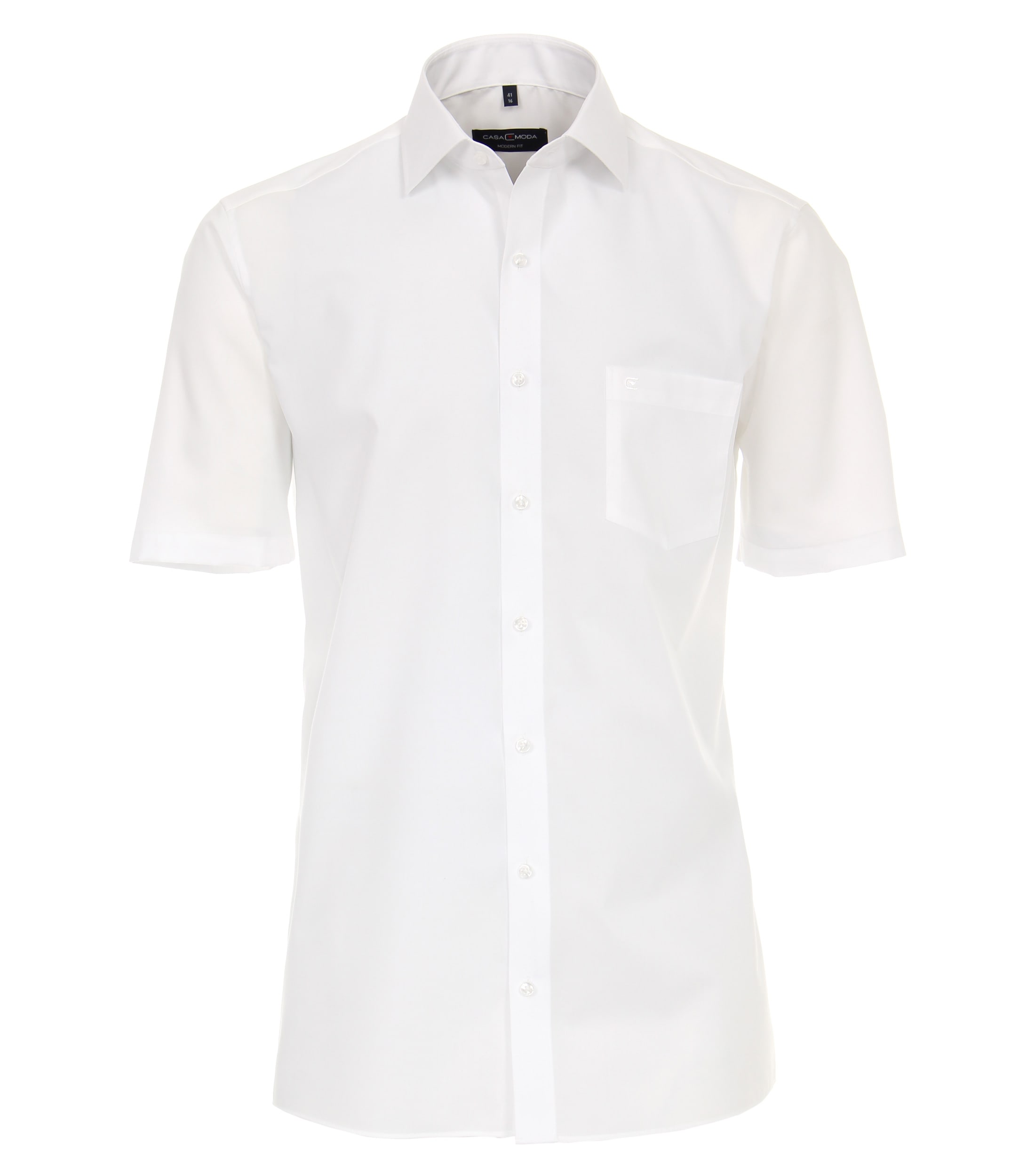CASAMODA Chemise à manches courtes Chemise business / patte de boutonnage / coton
