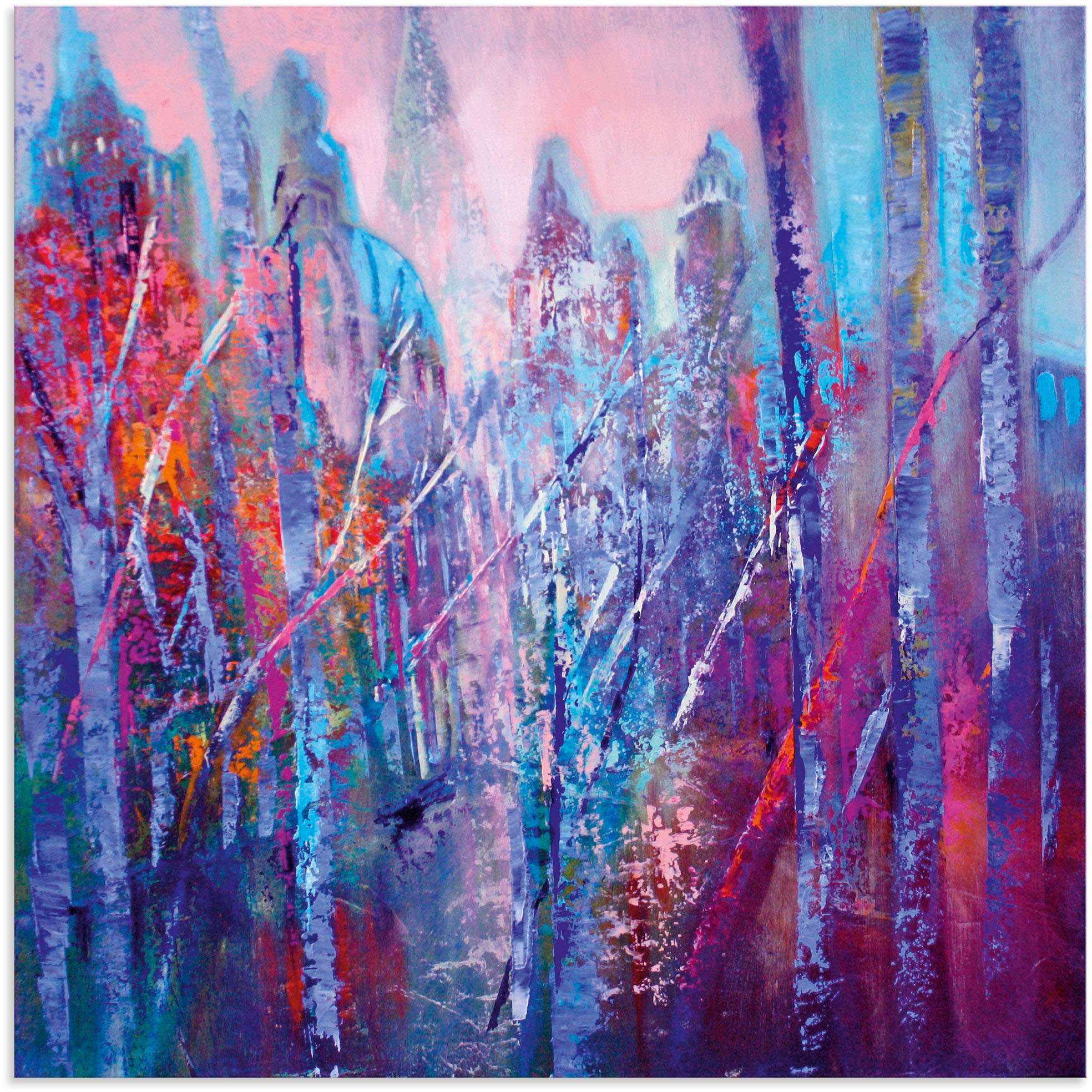 Image of Artland Wandbild »Schlossallee«, Gegenstandslos, (1 St.), in vielen Grössen & Produktarten - Alubild / Outdoorbild für den Aussenbereich, Leinwandbild, Poster, Wandaufkleber / Wandtattoo auch für Badezimmer geeignet bei Ackermann Versand Schweiz