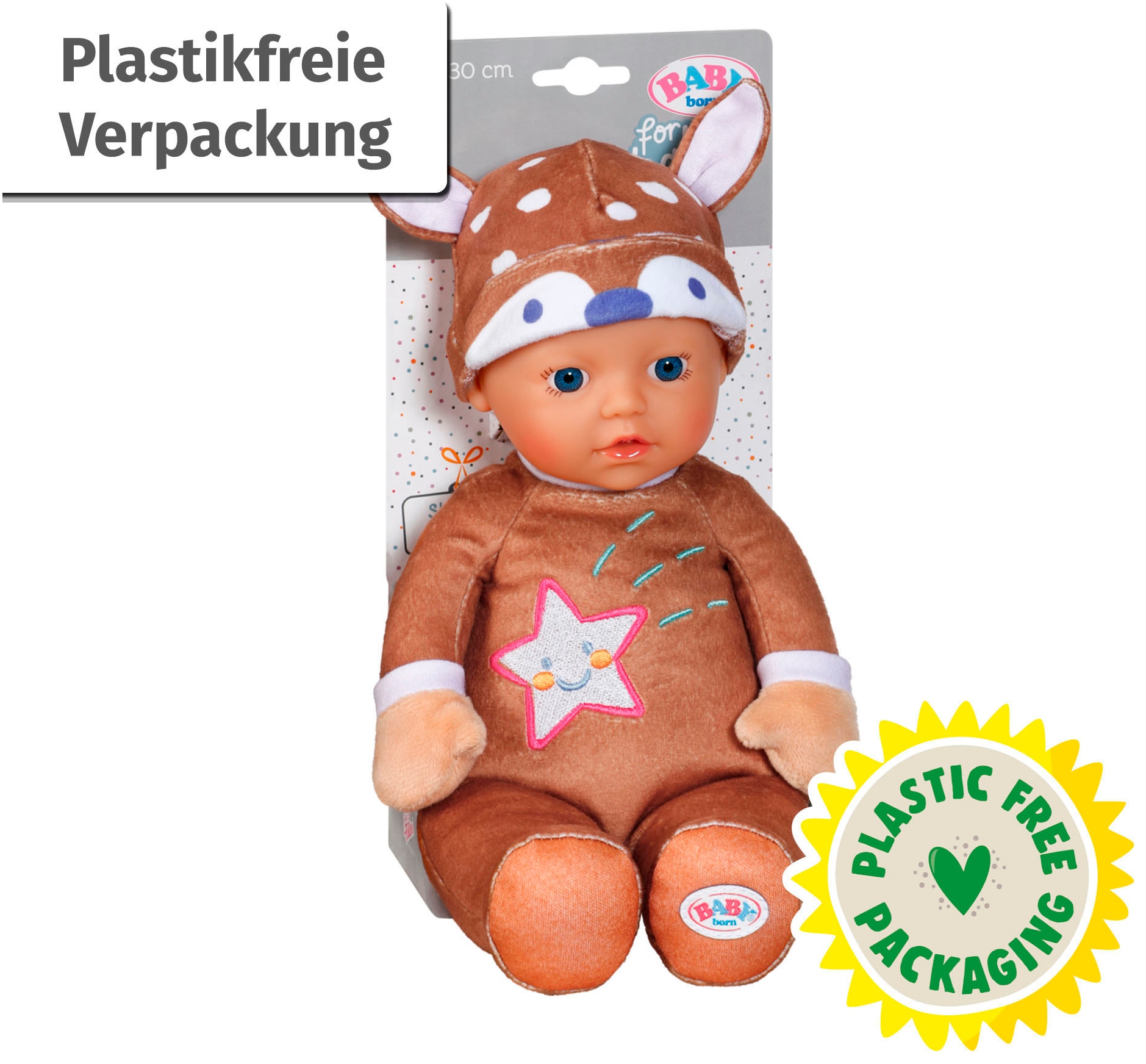 Baby Born Babypuppe »for babies Sleepy Reh, 30 cm« mit Rassel im Inneren