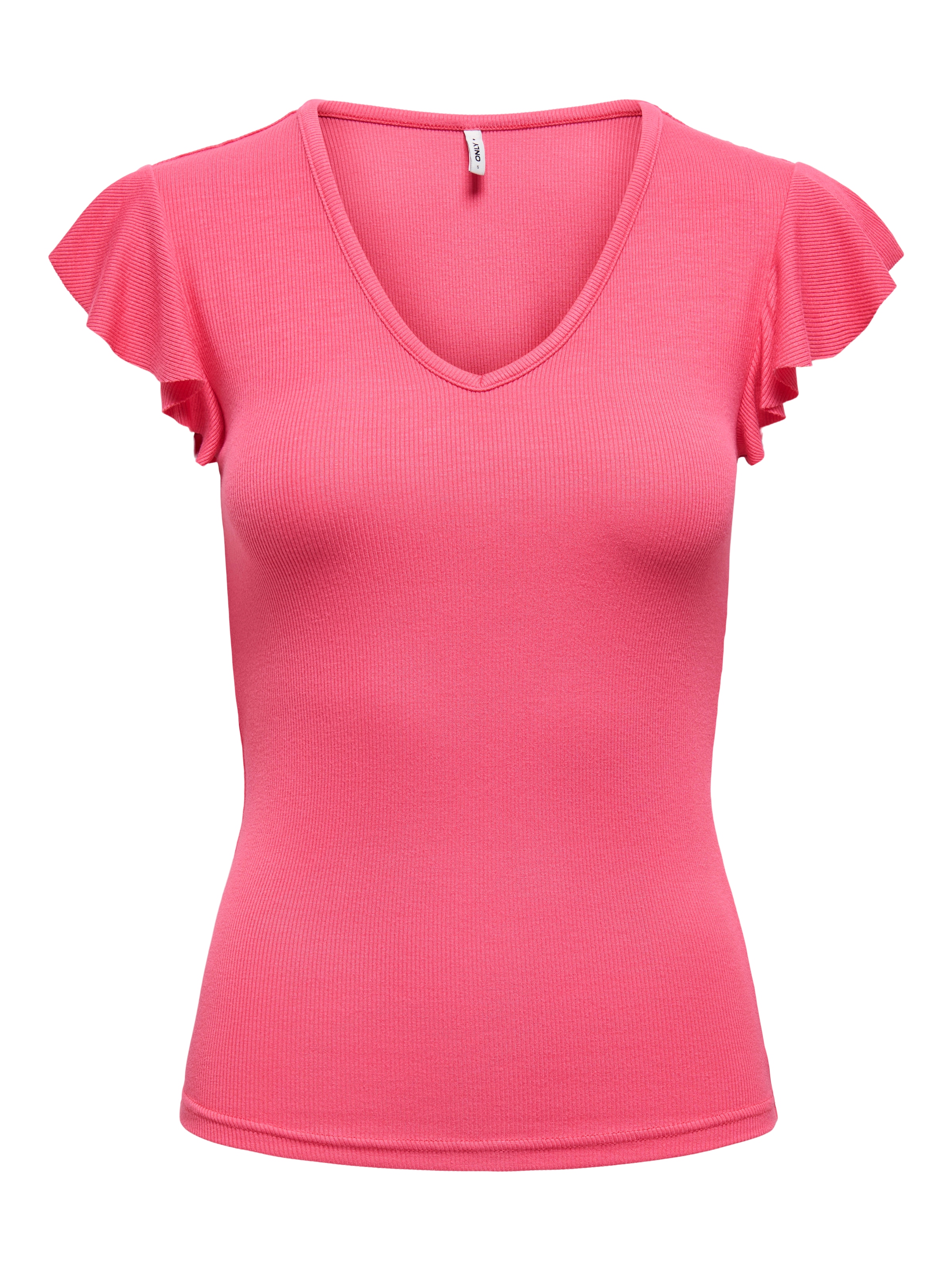 ONLY V-Shirt »ONLBELIA S/L TOP JRS NOOS«
