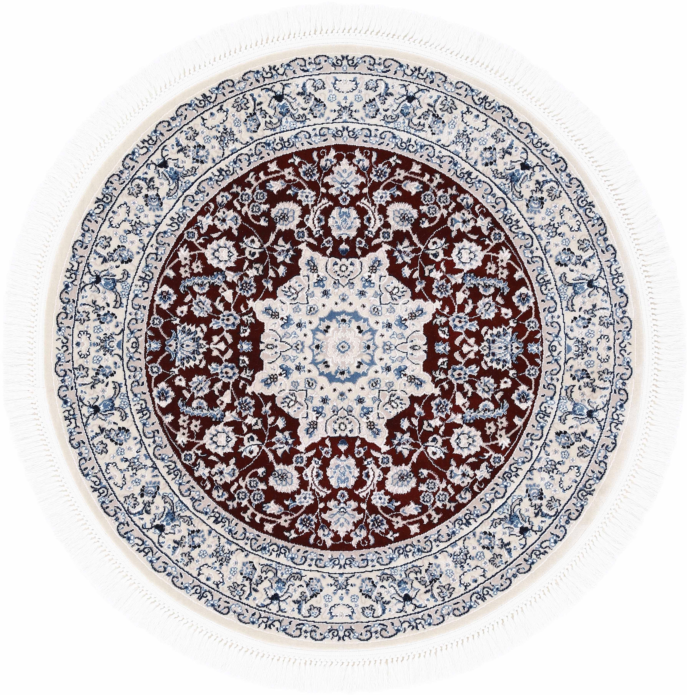 Image of carpetfine Teppich "Nain Diane" rund 8 mm Höhe Kurzflorteppich, Orient Look
