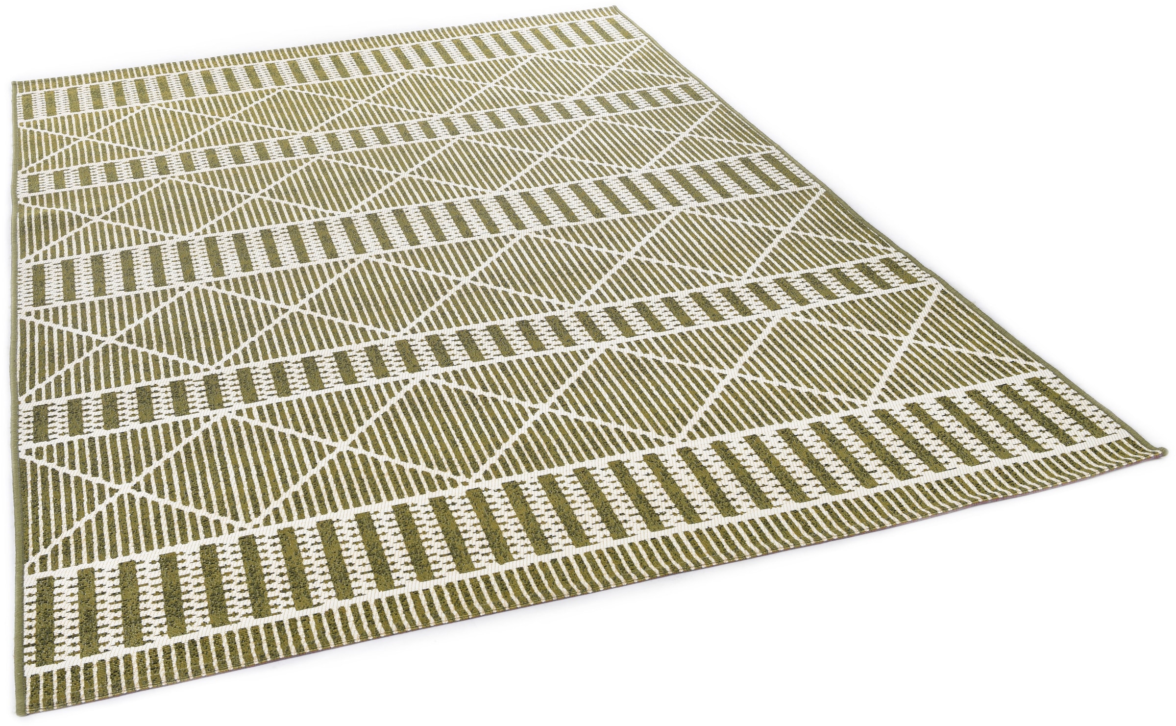 Image of TOM TAILOR HOME Teppich "Funky Outdoor Geometric" rechteckig 5 mm Höhe Flachgewebe, modernes Rauten Design, Outdoor geeignet, Wohnzimmer