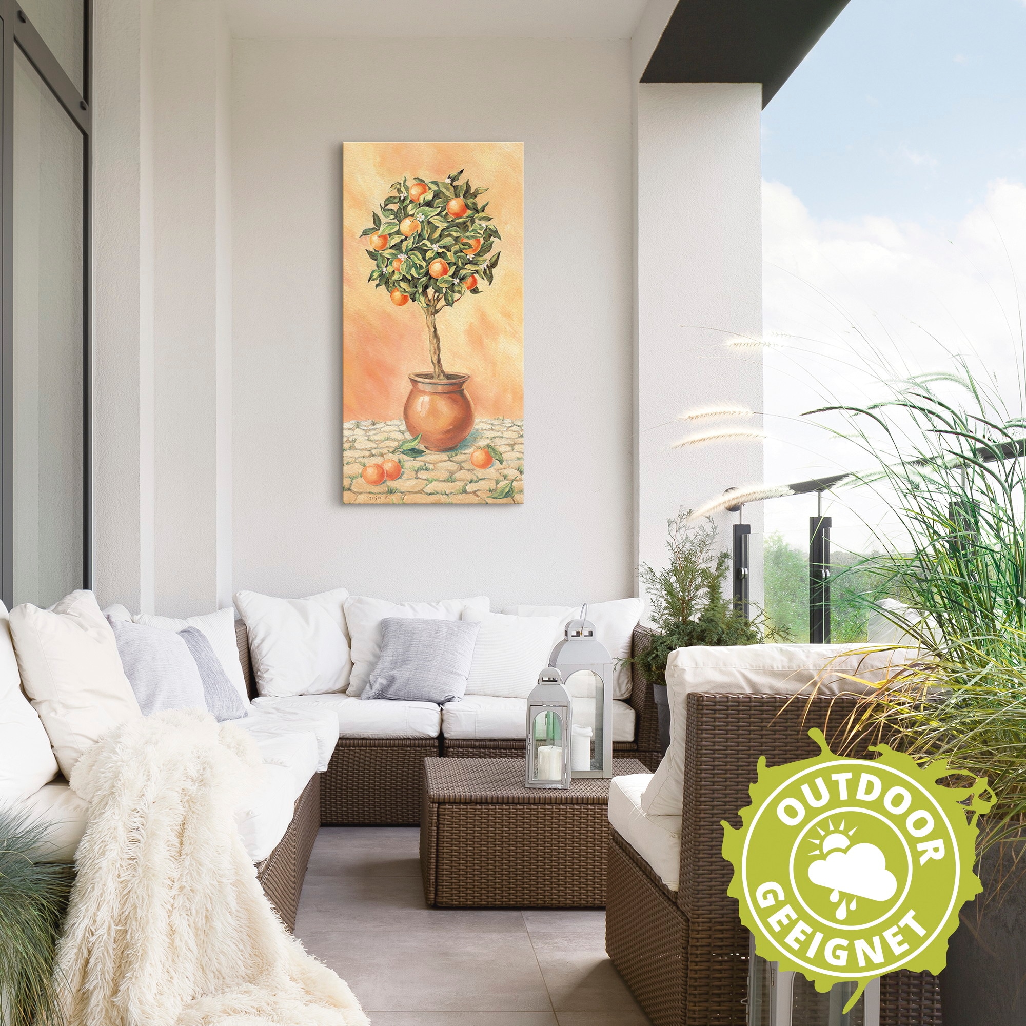 Artland Wandbild »Orangenbaum I«, Pflanzen, (1 St.), als Alubild, Outdoorbild, Leinwandbild, Wandaufkleber, versch. Grössen