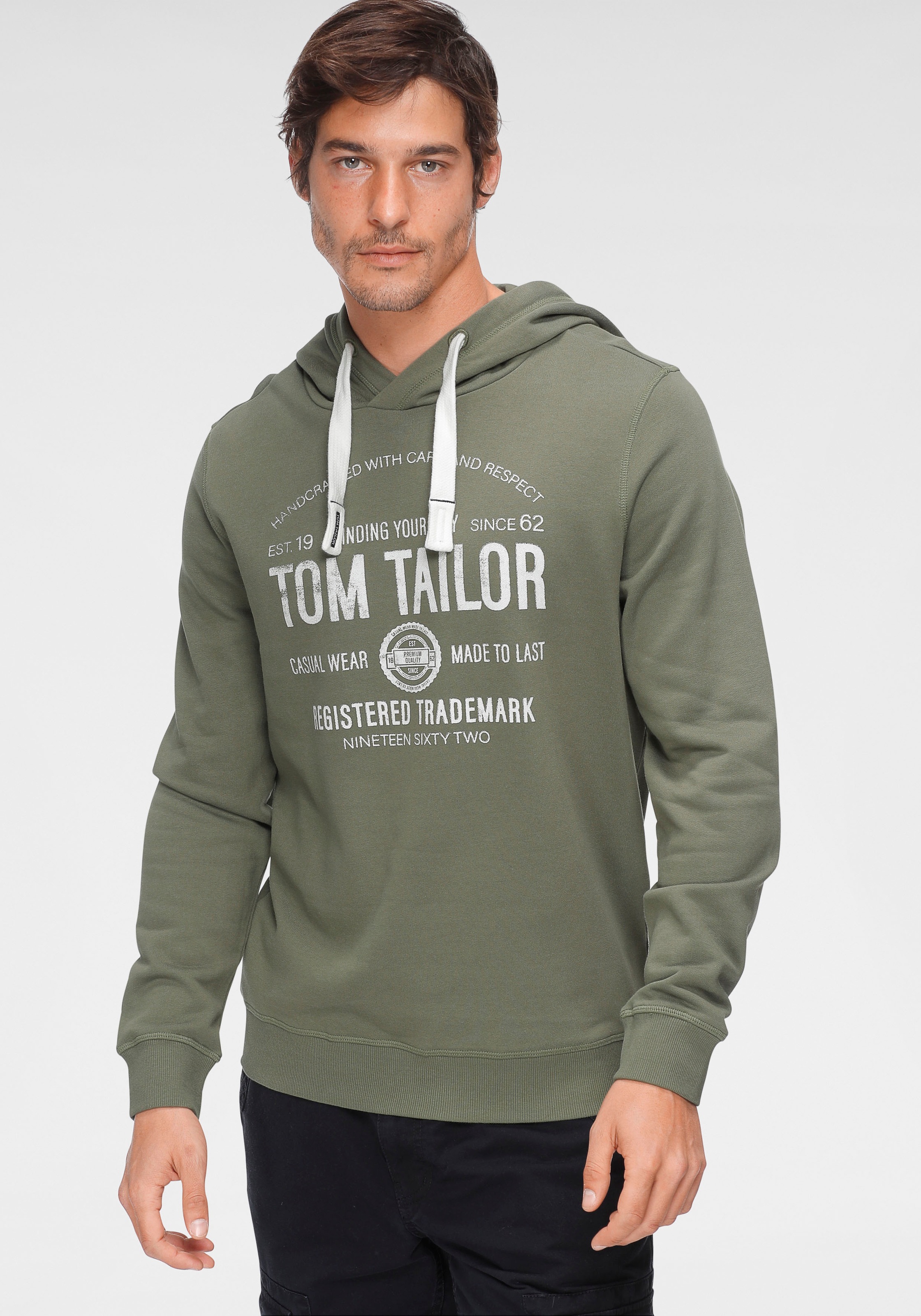Image of TOM TAILOR Kapuzensweatshirt, mit grossem Logoprint bei Ackermann Versand Schweiz