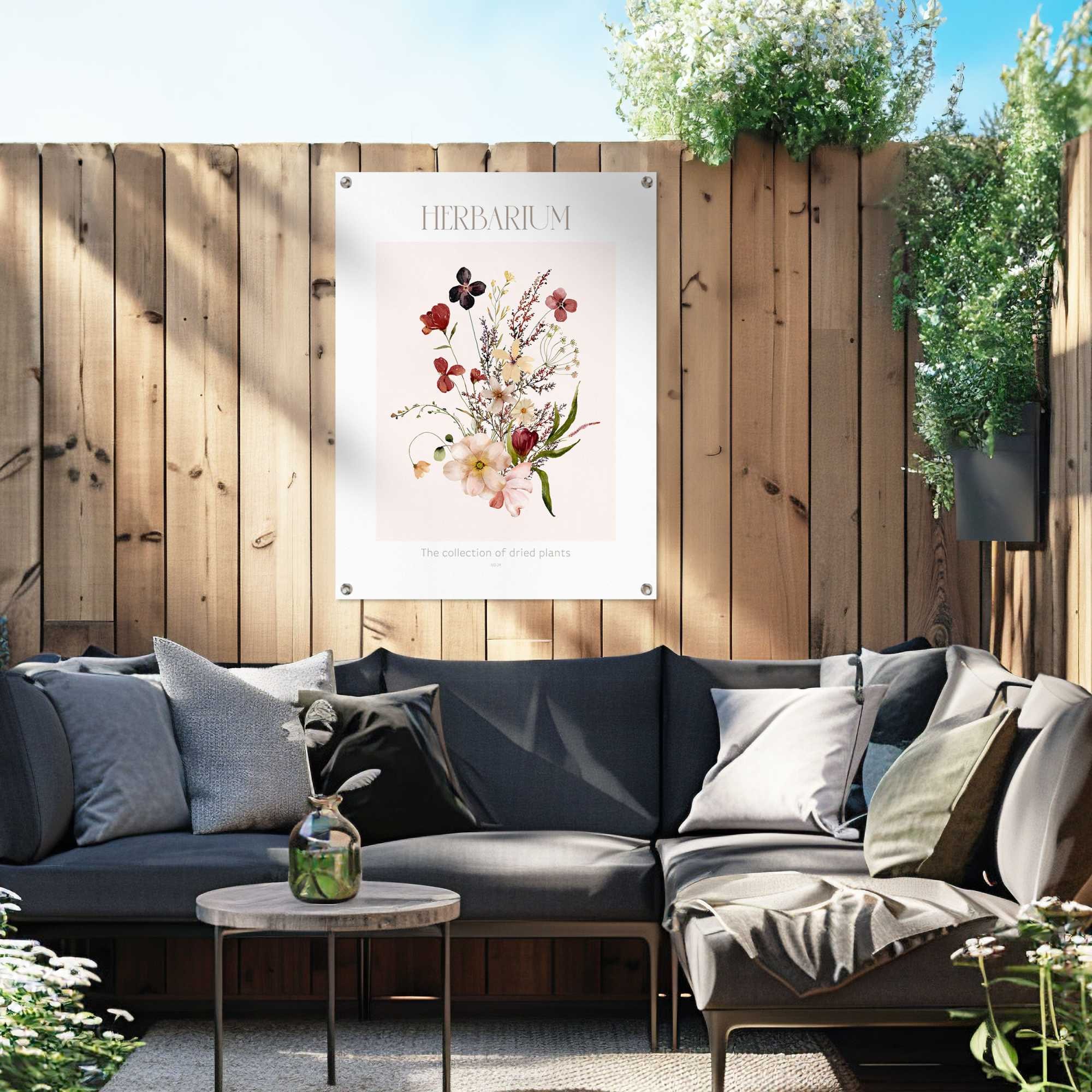 Reinders! Poster »Herbarium« Garten - Mehrfarbig - Leinwand - Blumen und Pflanzen - 60x80 cm