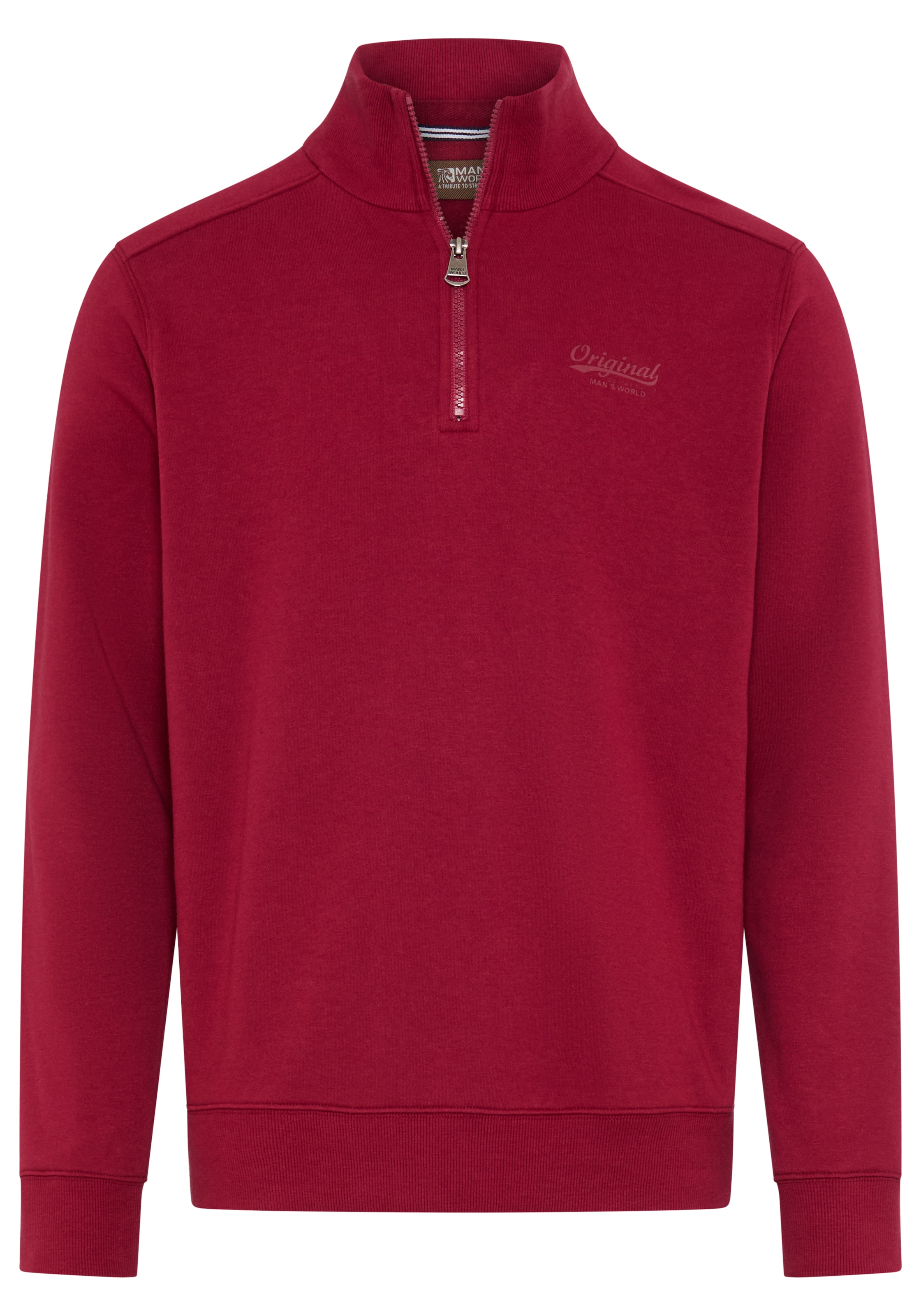 Man's World Sweatshirt , mit Troyerkragen, normale Passform, auch in grossen Grössen
