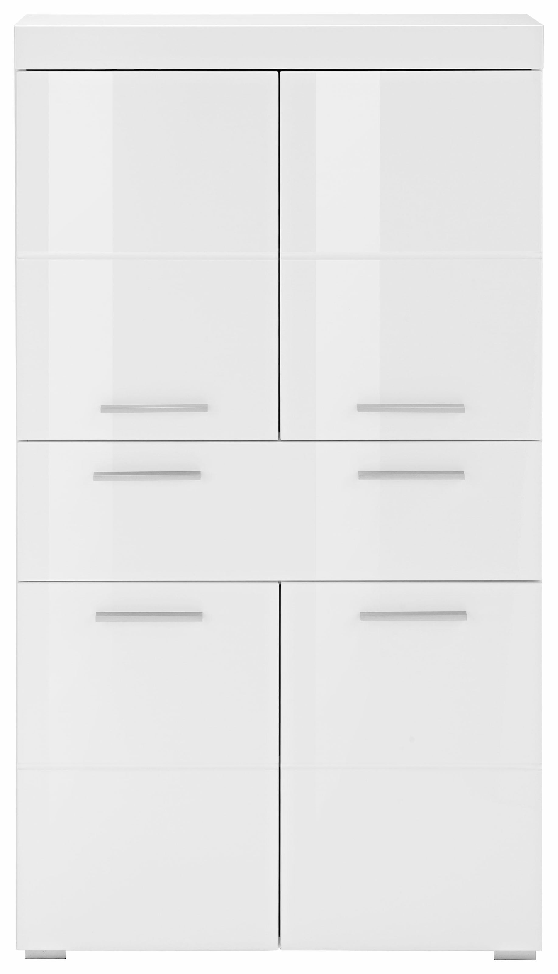 INOSIGN Midischrank »Avena«, Badschrank mit einer Schublade und 4 Türen - Masse (B/T/H) 73/31/130 cm