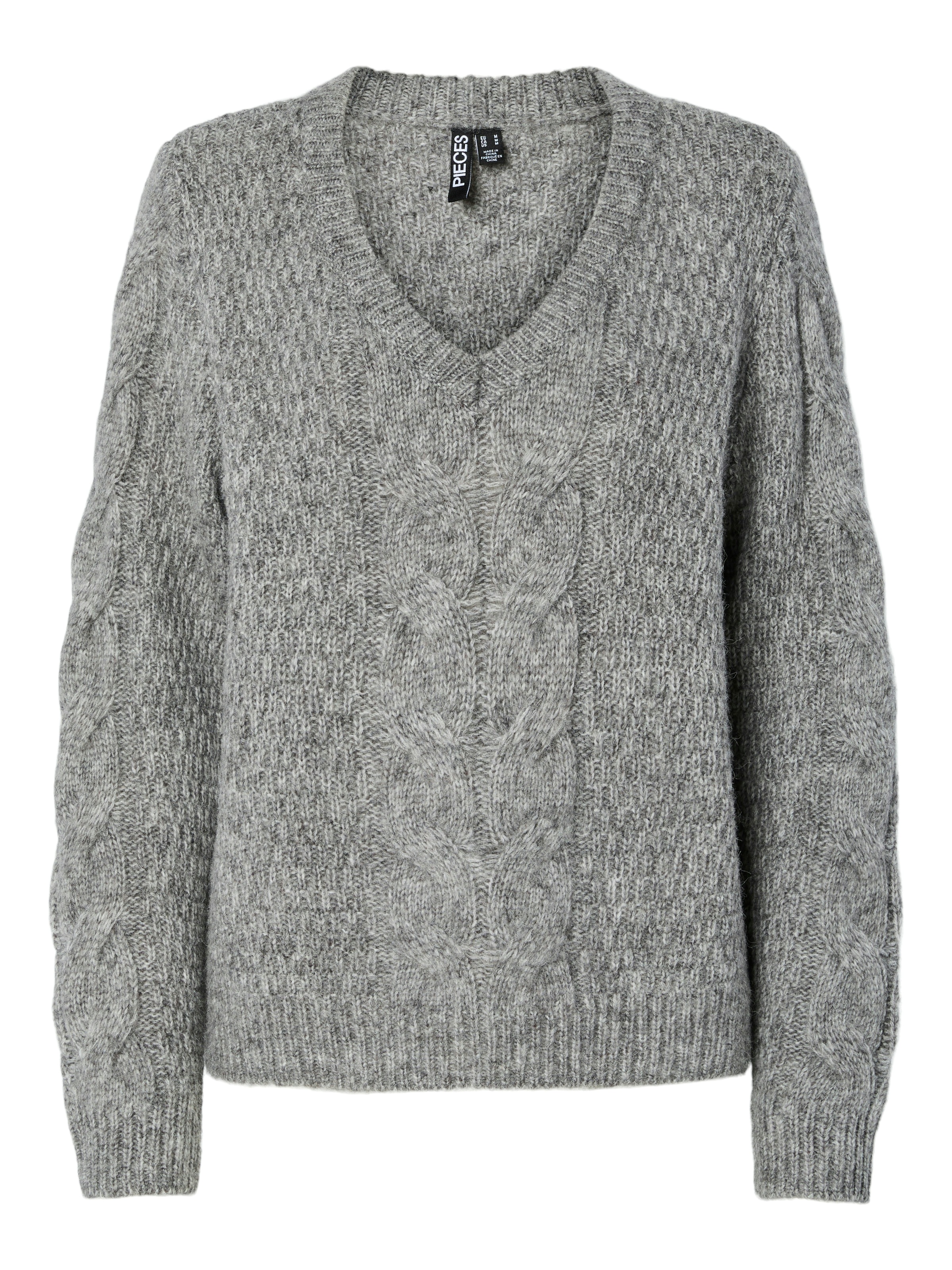 pieces Pull en tricot »PCNINA LS V-NECK KNIT NOOS BC«