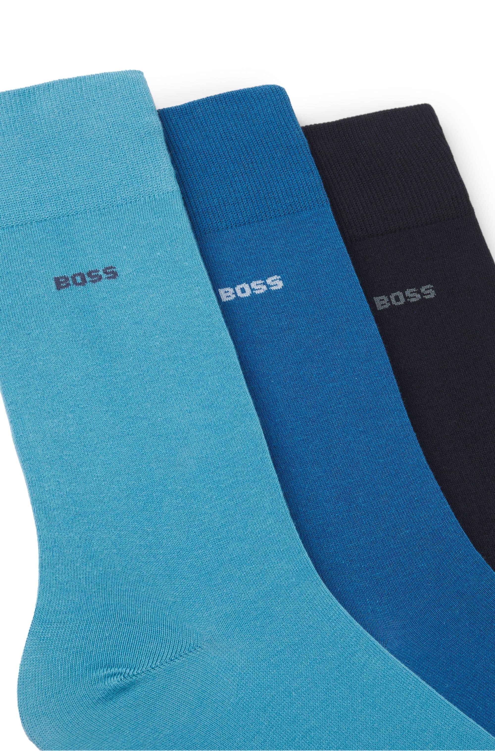 BOSS Businesssocken »3P RS Uni CC« 3 Paar tlg. mittelhoch, verstärkte Zehen- und Fersenpartie