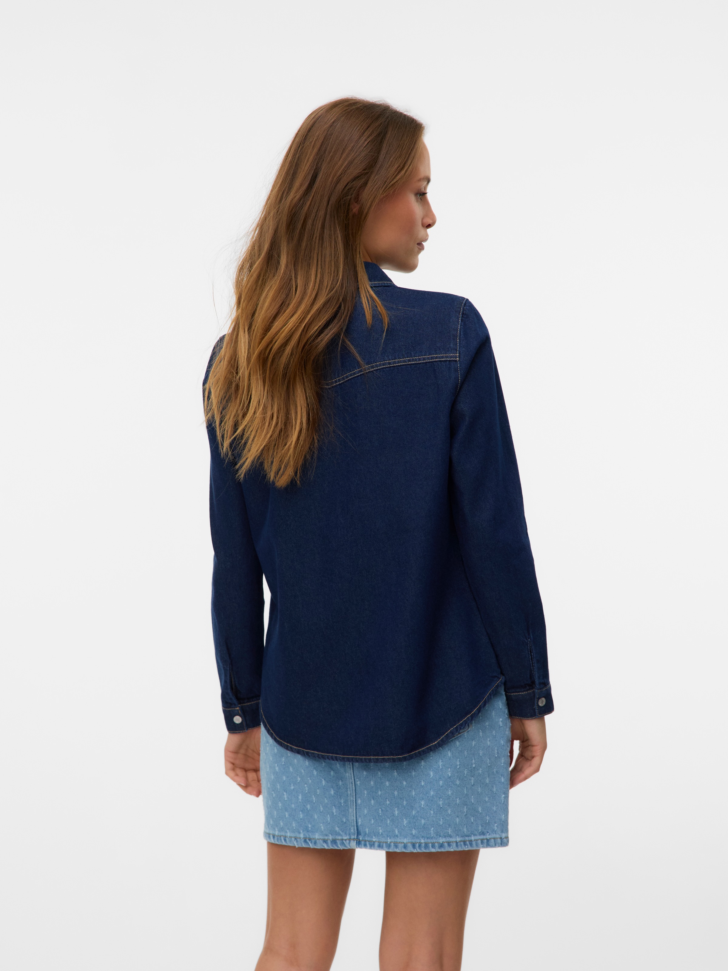 Vero Moda Jeansbluse »VMJENNIE LS DENIM SHIRT MIX NOOS«