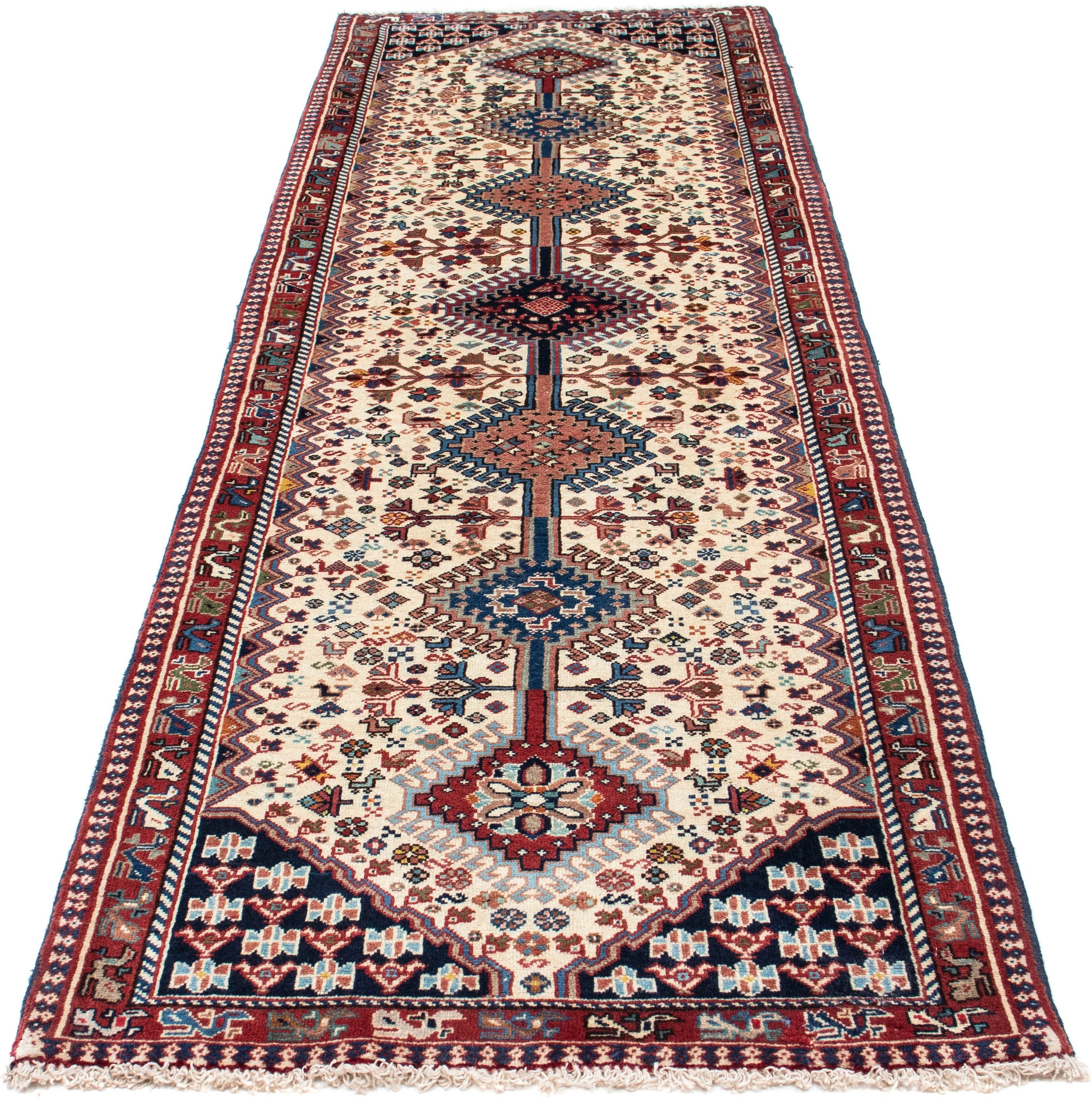 Image of morgenland Orientteppich »Perser - Nomadic - 288 x 84 cm - beige«, rechteckig, 10 mm Höhe, Wohnzimmer, Handgeknüpft, Einzelstück mit Zertifikat bei Ackermann Versand Schweiz