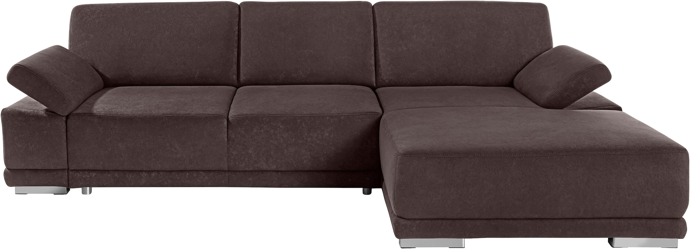 sit&more Ecksofa »Coria L-Form« mit XL-Recamiere, wahlweise mit Bettfunktion