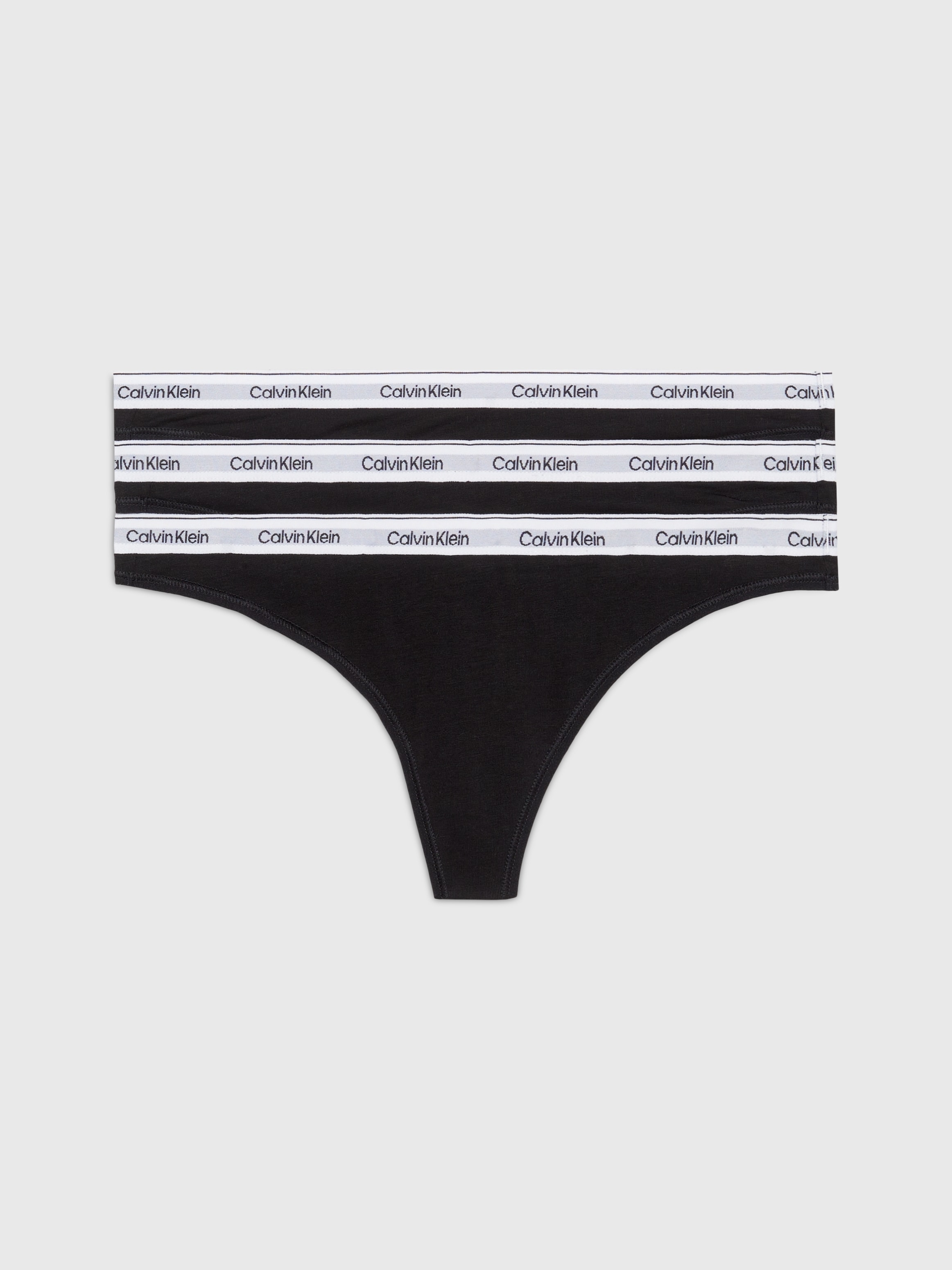 Calvin Klein Underwear Tanga »3 PACK THONG (LOW-RISE)«, (Packung, 3 St., 3er-Pack), mit Logobund