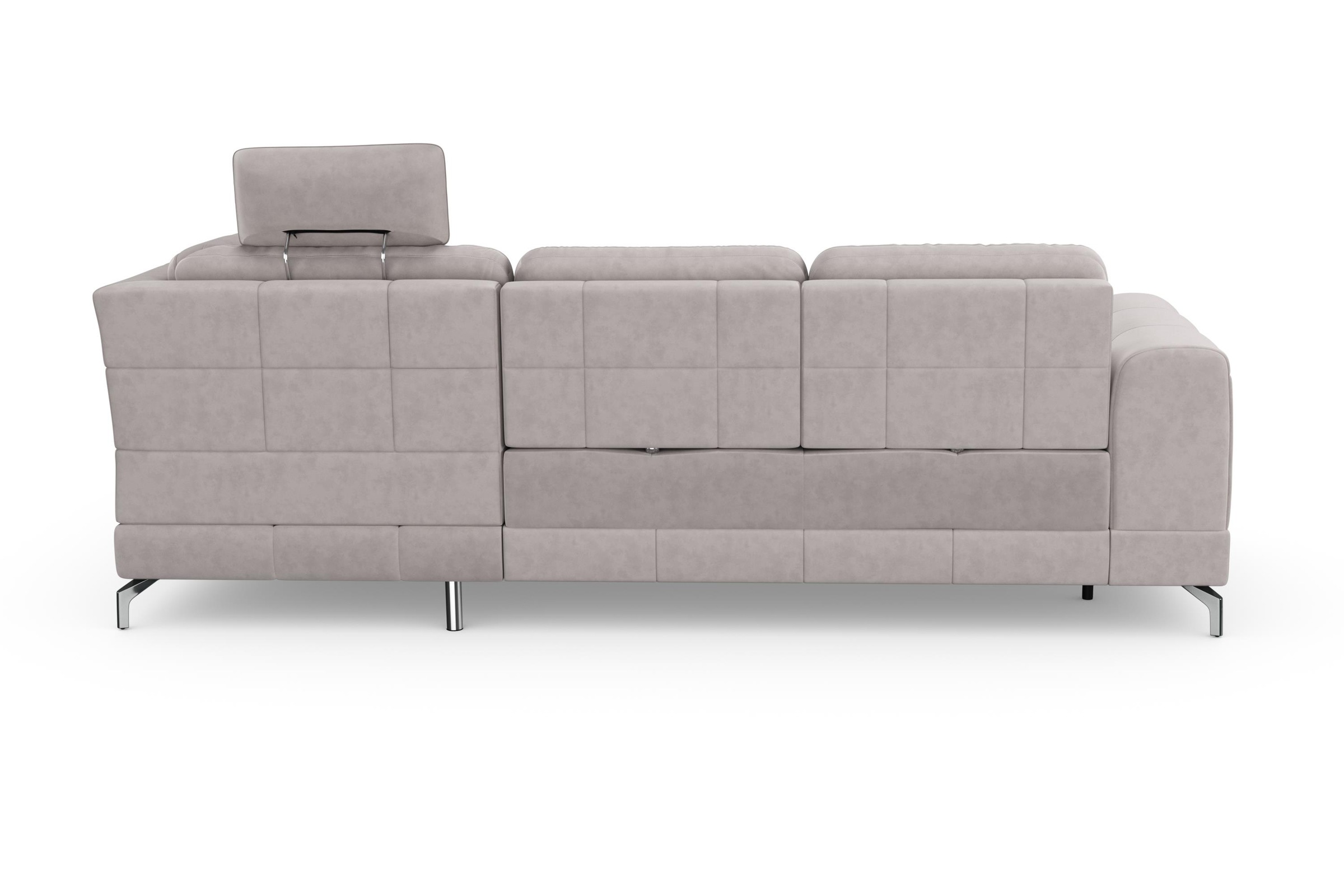 sit&more Ecksofa »Bendigo L-Form«, inklusive Sitztiefenverstellung, Bodenfreiheit 12 cm, in 2 Fussfarben