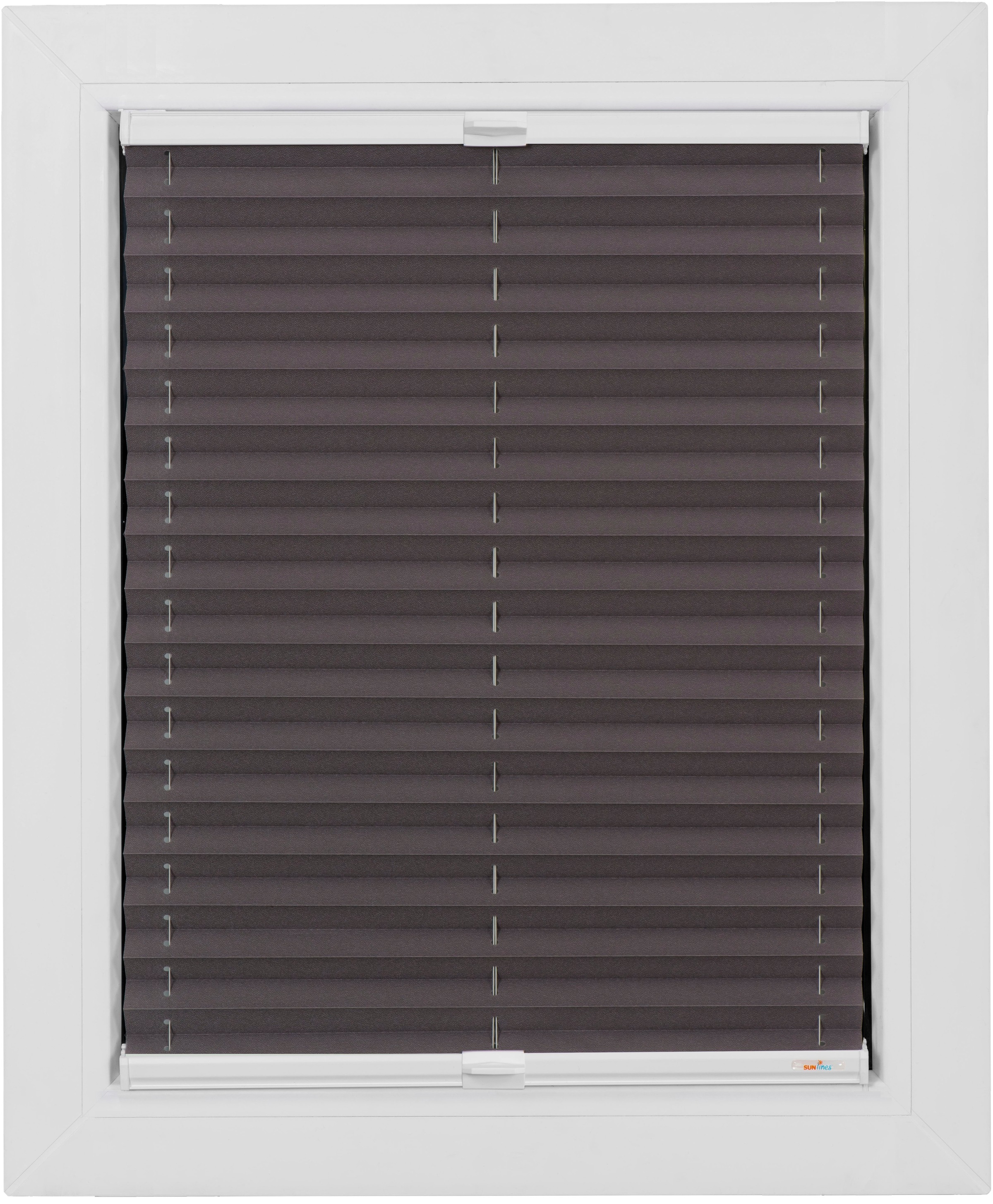 Image of sunlines Plissee »One Size Style Crepe«, blickdicht, mit Bohren, verspannt, Zubehörfarbe weiss bei Ackermann Versand Schweiz