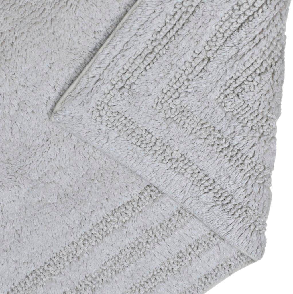 my home Badematte »Inga, Rahmen, Badvorleger, Badezimmer Teppich«, beidseitig nutzbar-fussbodenheizungsgeeignet-strapazierfähig, 100% Baumwolle, Hoch-Tief-Effekt, weich, trocknergeeignet