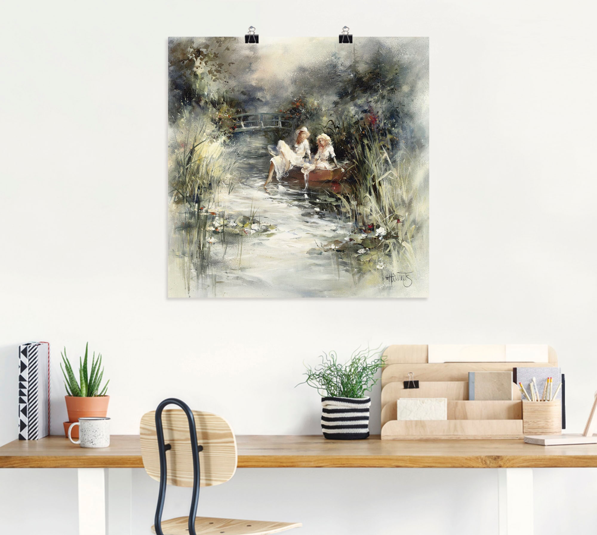 Artland Wandbild »Frühlingsschein«, Frau, (1 St.), als Leinwandbild, Poster, Wandaufkleber in verschied. Grössen