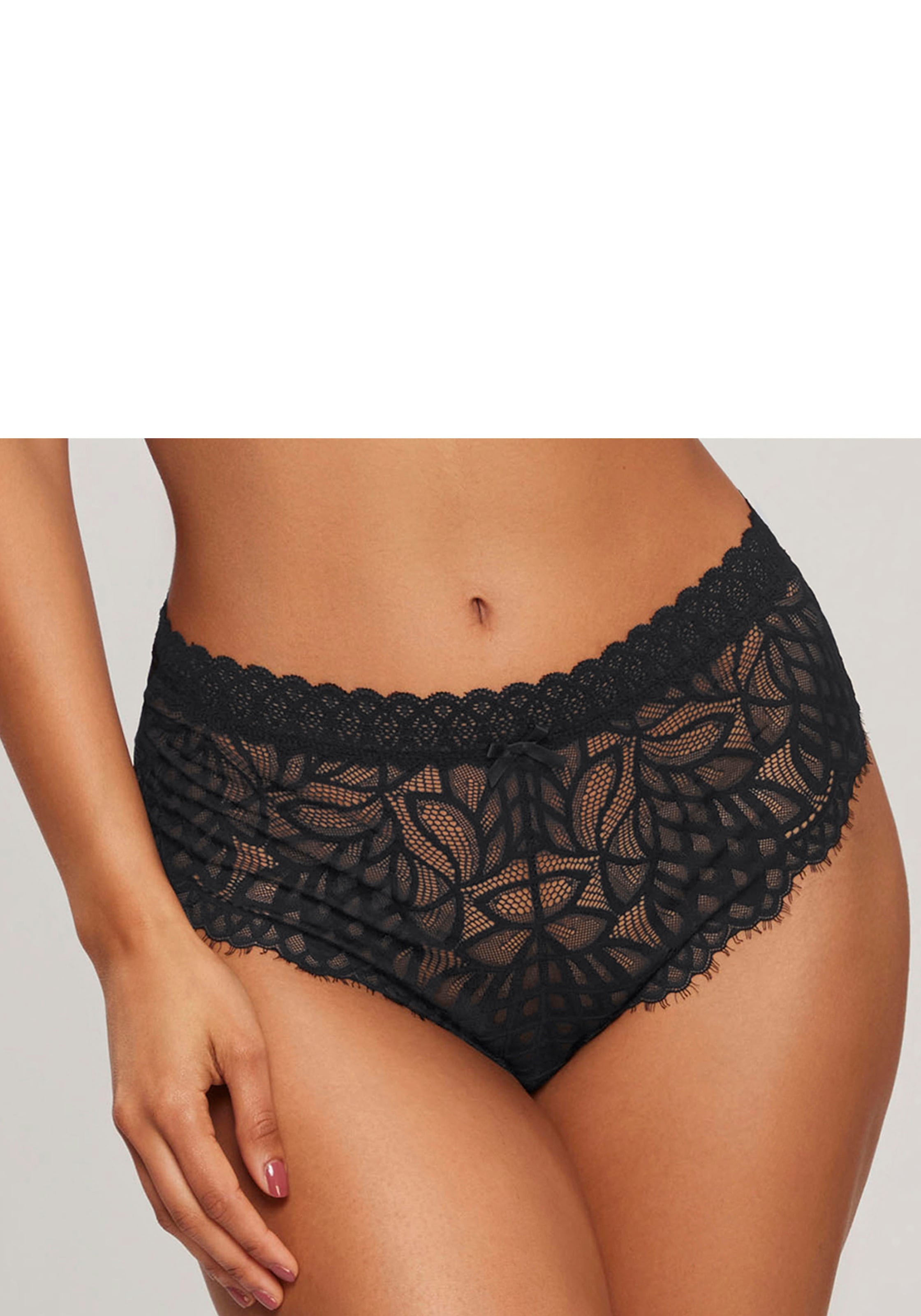 Image of LASCANA Slip "Cara" aus dezent transparenter Spitze, anteilig aus recyceltem Material