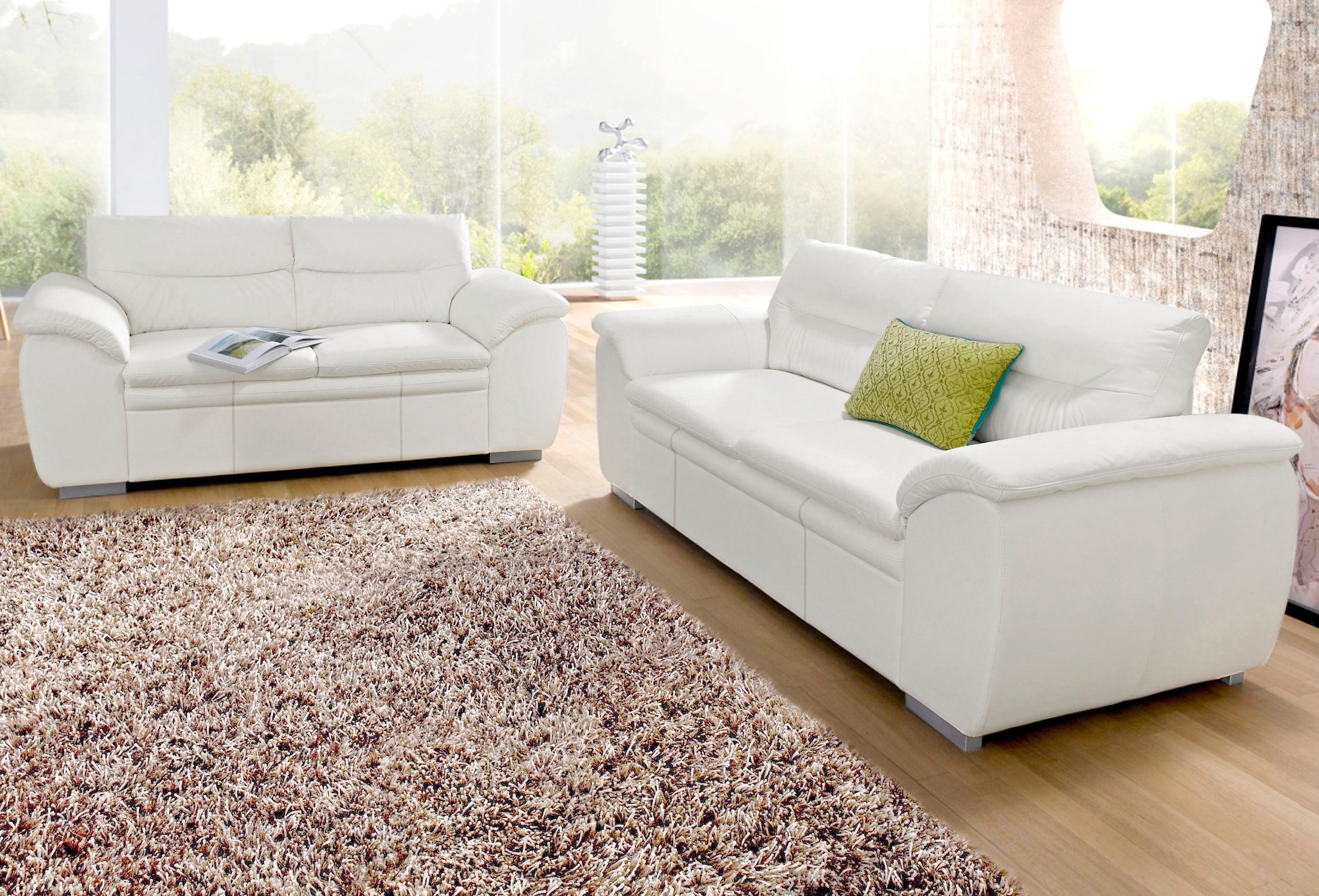 COTTA Polstergarnitur »Leandra«, Set bestehend aus: 2-Sitzer & 2,5-Sitzer