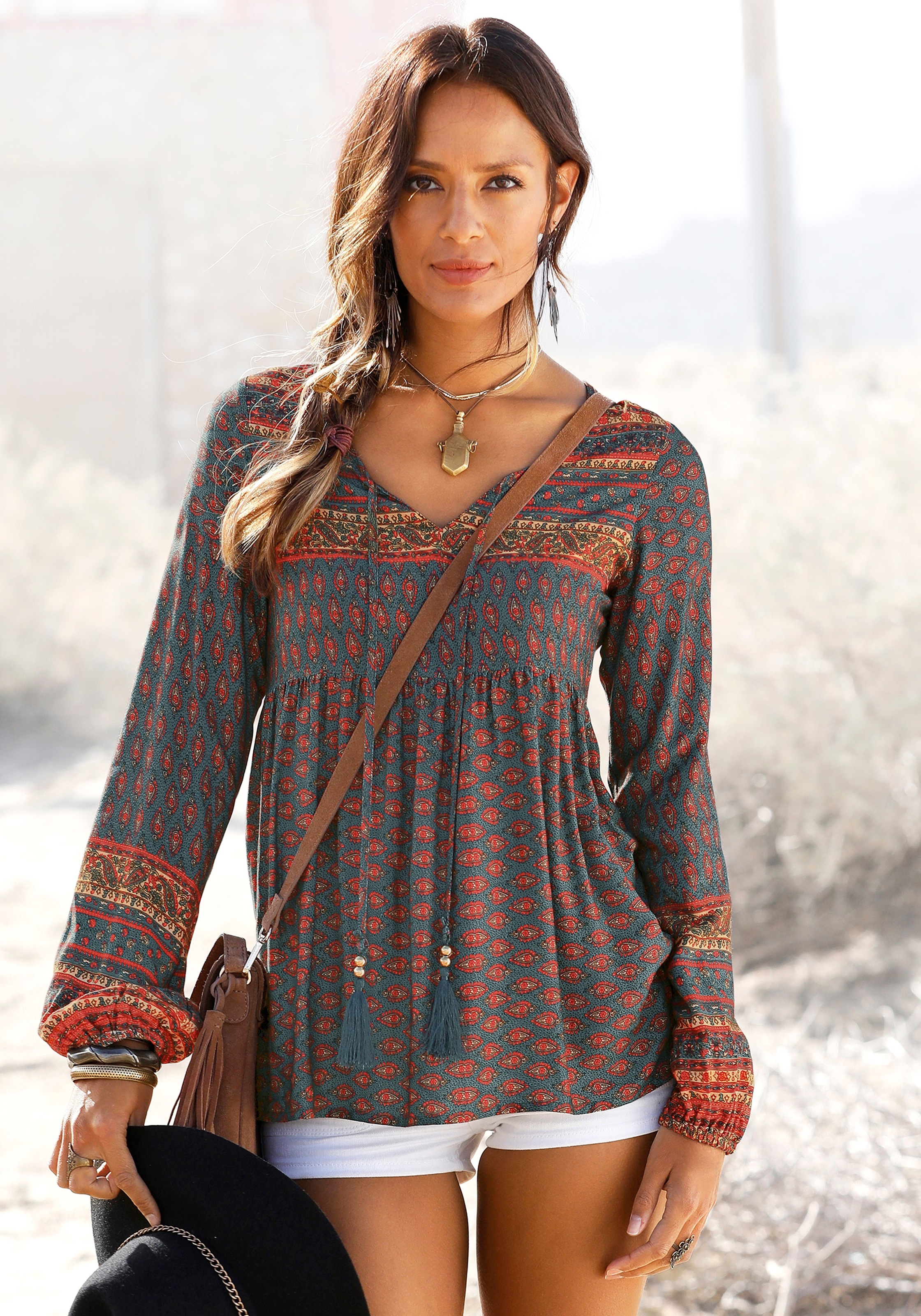 Image of Buffalo Schlupfbluse, mit Ethnodruck bei Ackermann Versand Schweiz