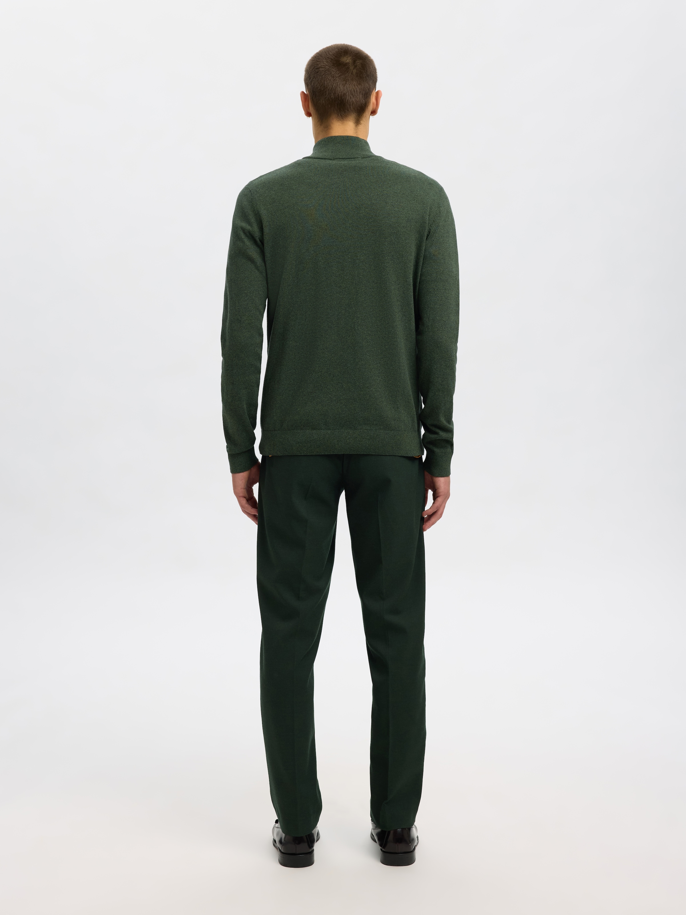 SELECTED Troyer »SLHBERG HALF ZIP CARDIGAN NOOS« Baumwolle, regular fit