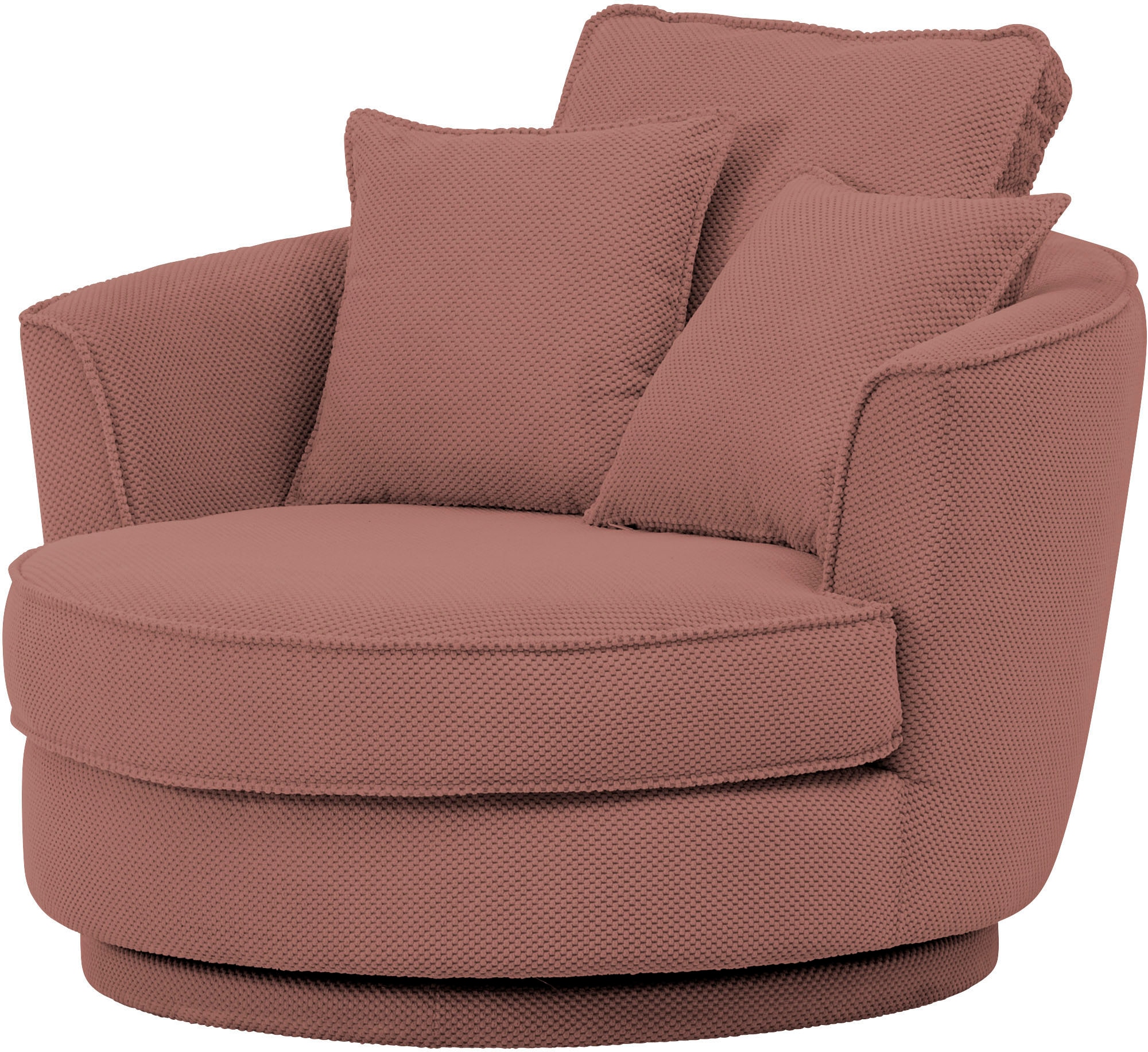 Home affaire Drehsessel »MAISIE, Love Seat XXL, Lese-Sessel BIG-« Sessel in MEGA CORD u. Web-Velours, 360 Grad drehbar