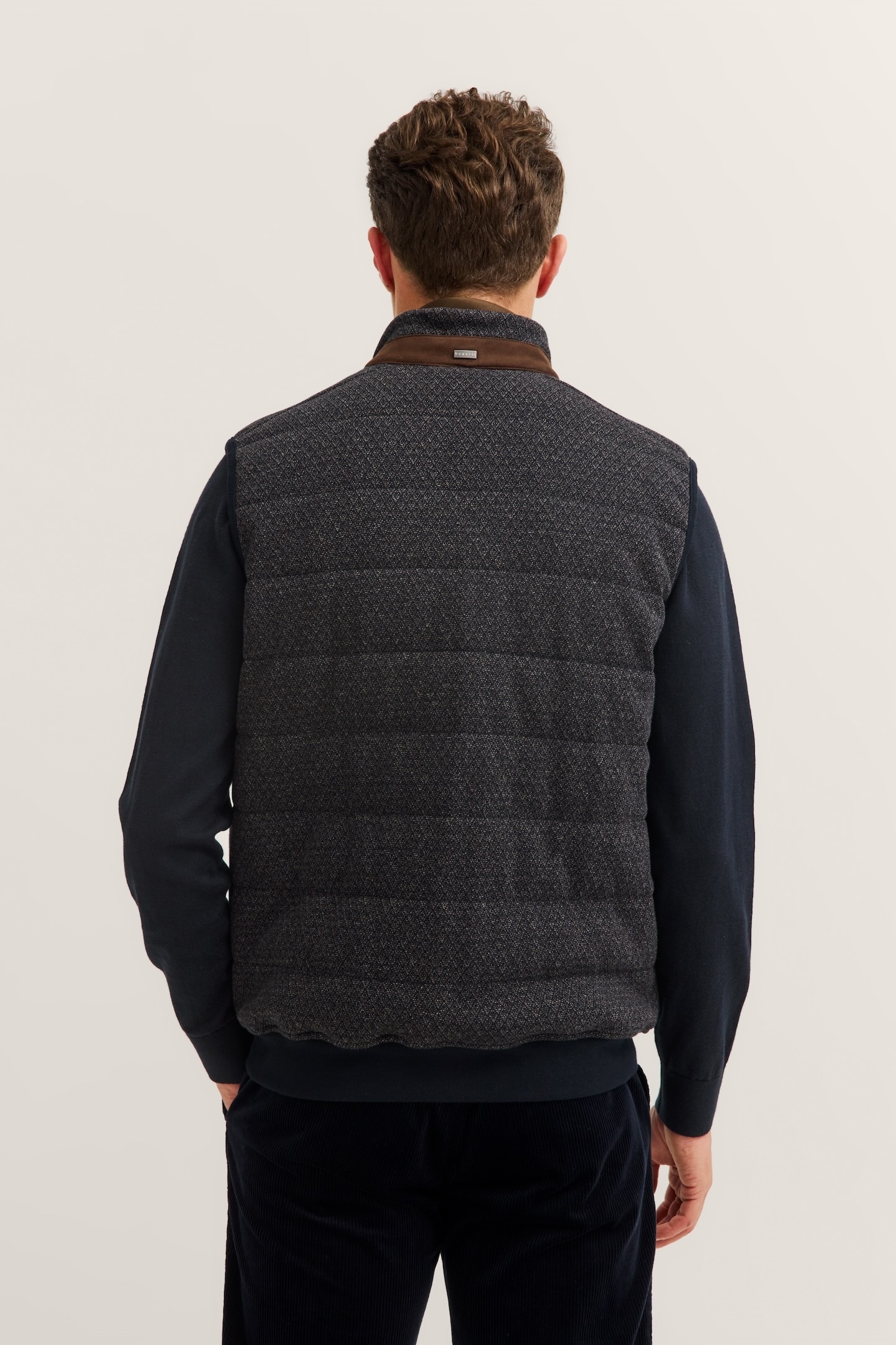 bugatti Gilet de sweat »Regular Fit« mit Stehkragen aus einem Baumwollmix