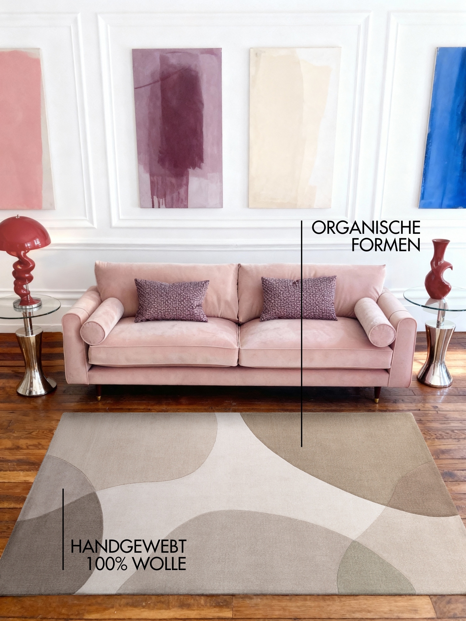 Ted Baker Tapis en laine »Clarissa , auch in rund« 11 mm Höhe Wolle, Abstrakt, Natur, Wohnzimmer, Schlafzimmer, Modern, Geometrisch