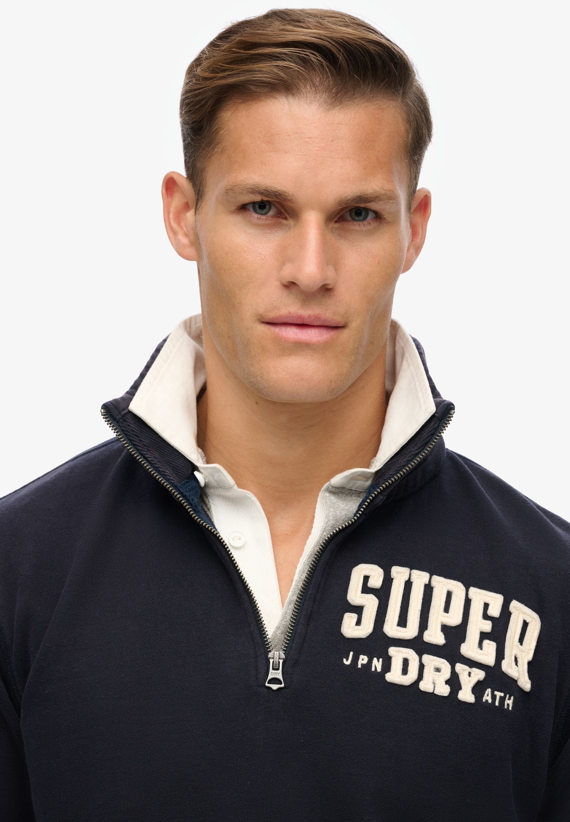 Superdry Sweatshirt »VINTAGE ATHLETIC ZIP HENLEY«