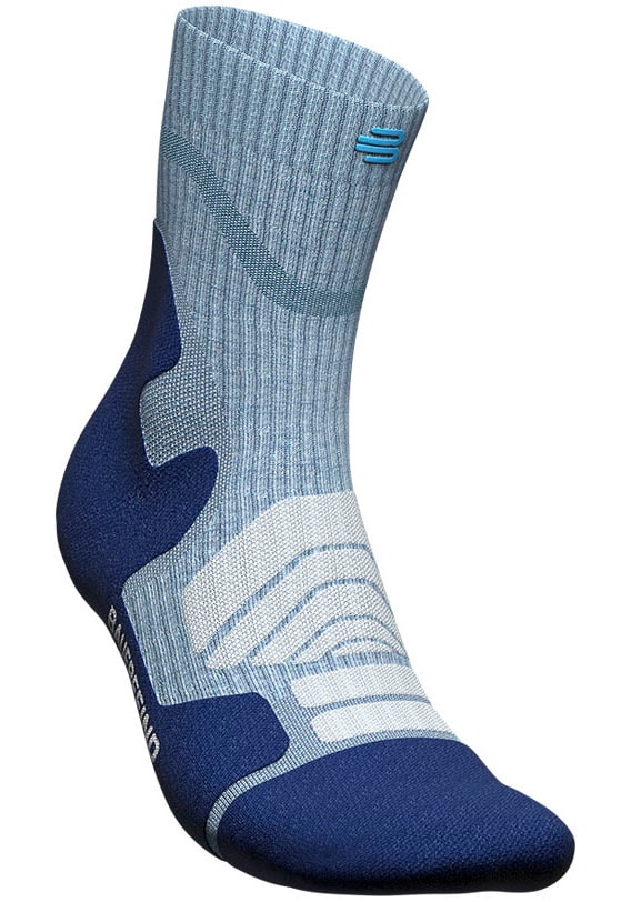 Image of Bauerfeind Sportsocken "Outdoor Merino Mid Cut Socks, Women" mit hohem Merinowollanteil, atmungsaktiv, wärmend