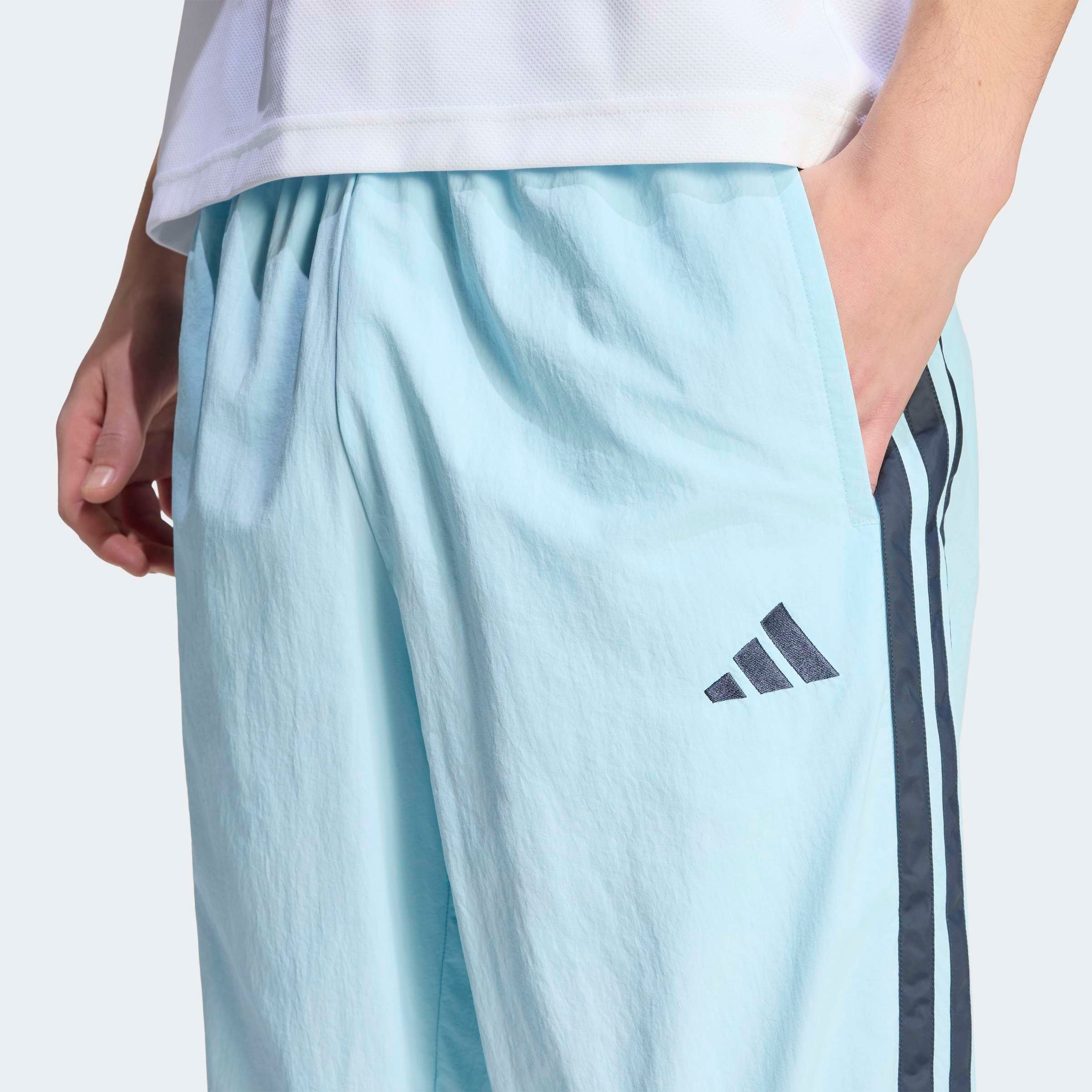 adidas Sportswear Sporthose »ESSENTIALS 3-STREIFEN WOVEN OPEN HEM«