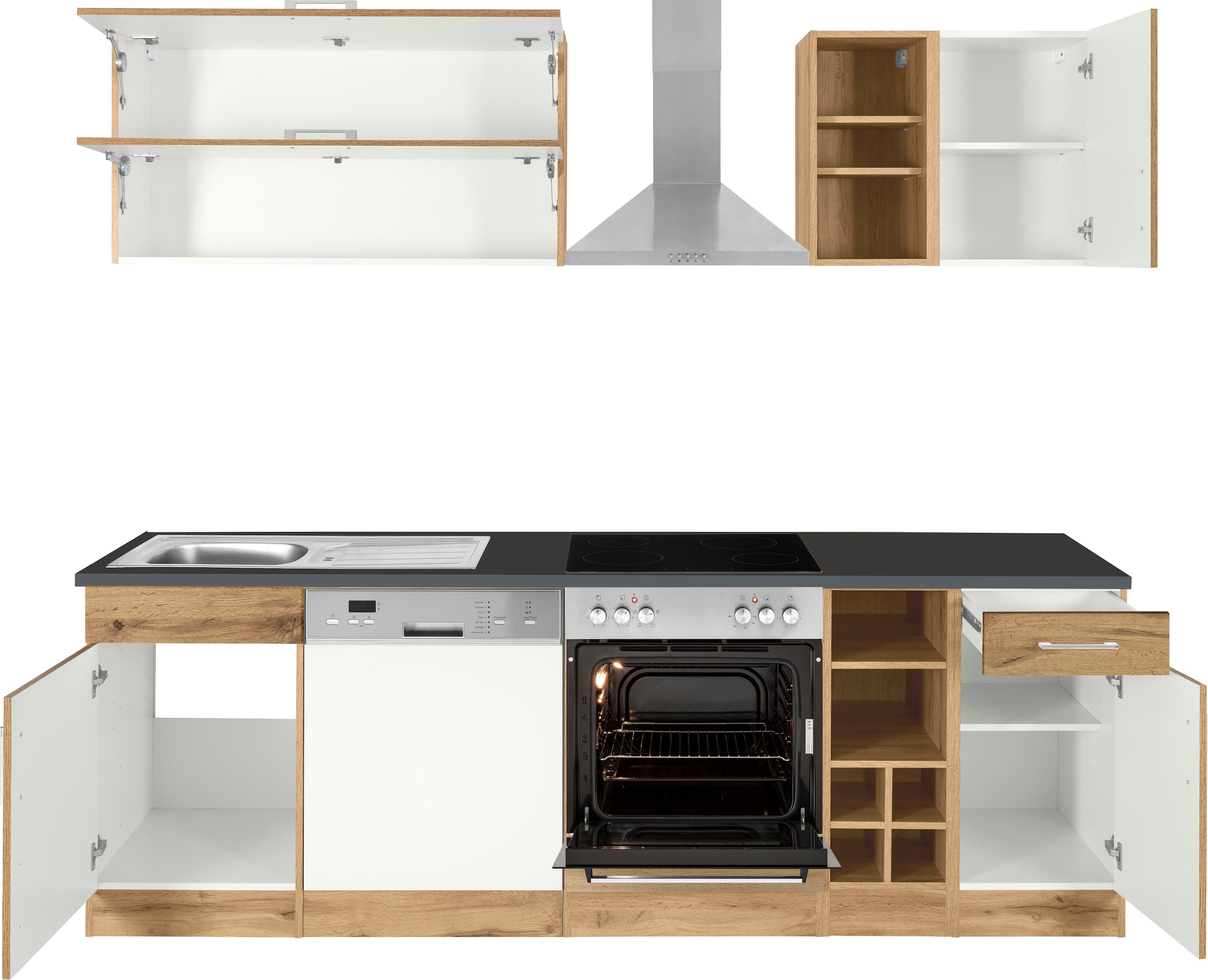 KOCHSTATION Kitchenette »KS-Colmar« sans appareils électriques, largeur 240 cm
