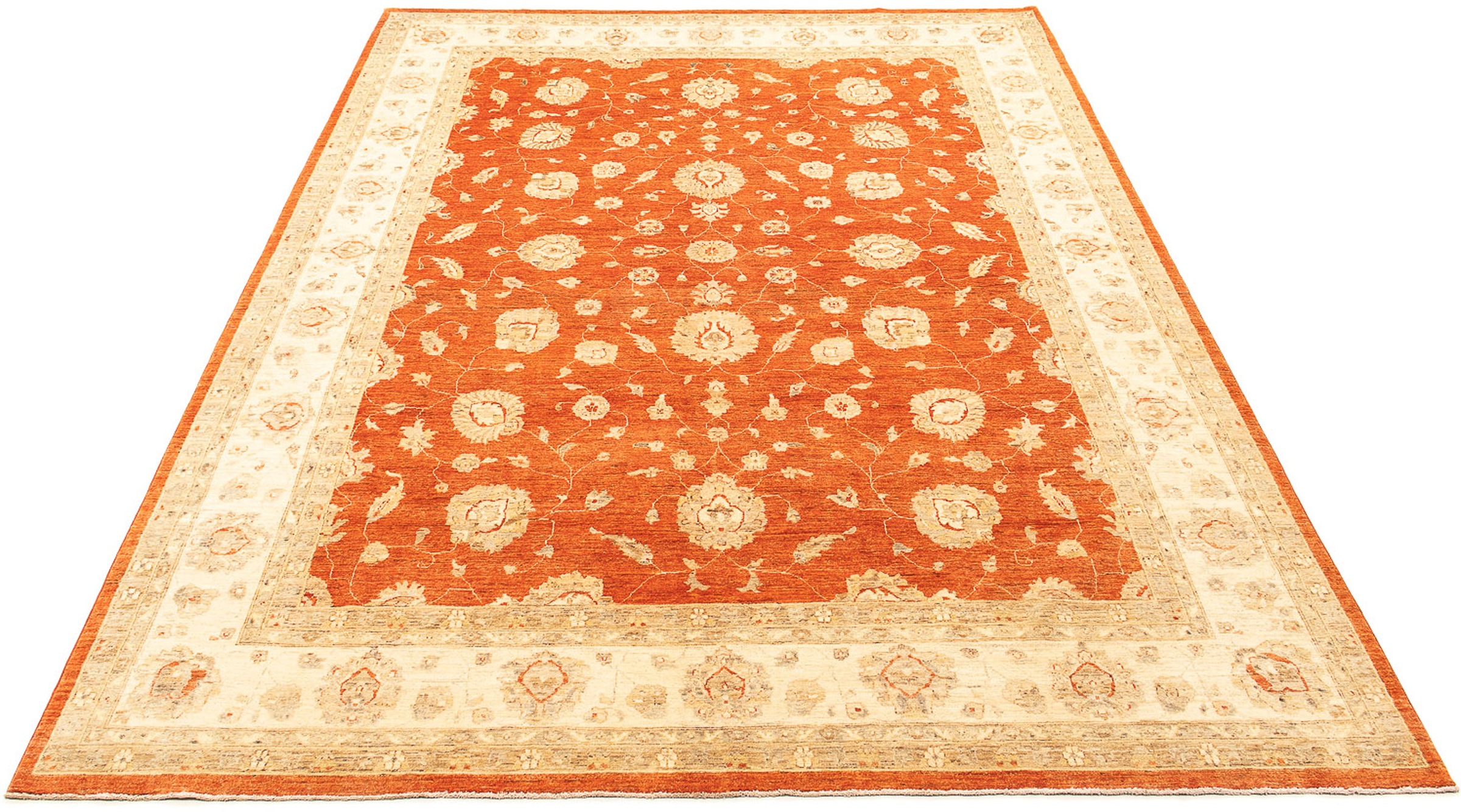 Image of morgenland Orientteppich »Ziegler - 386 x 296 cm - rost«, rechteckig, 6 mm Höhe, Wohnzimmer, Handgeknüpft, Einzelstück mit Zertifikat bei Ackermann Versand Schweiz