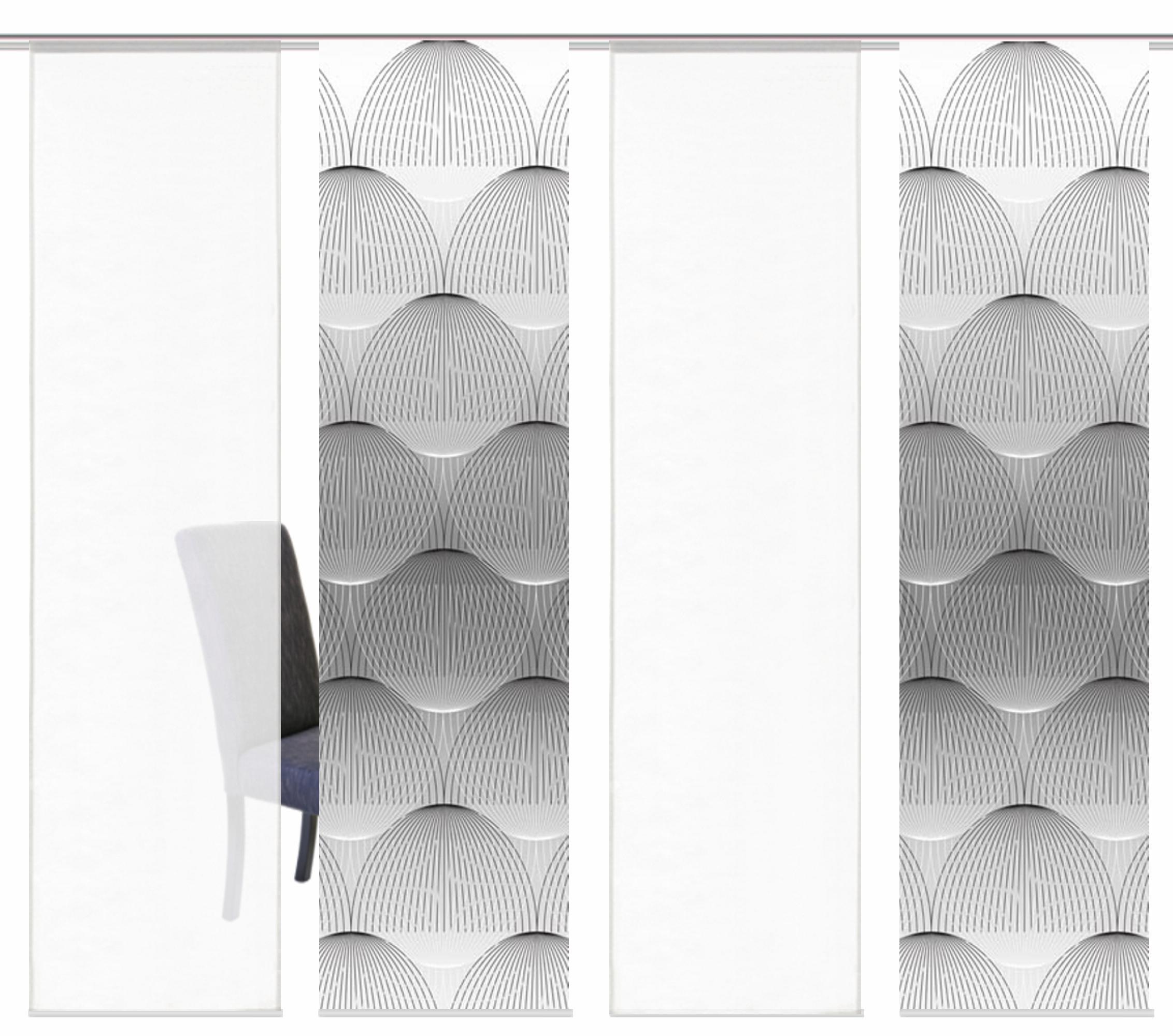 Image of HOME WOHNIDEEN Schiebegardine »BENARIS«, (4 St.), HxB: 245x60, inkl. Befestigungszubehör bei Ackermann Versand Schweiz