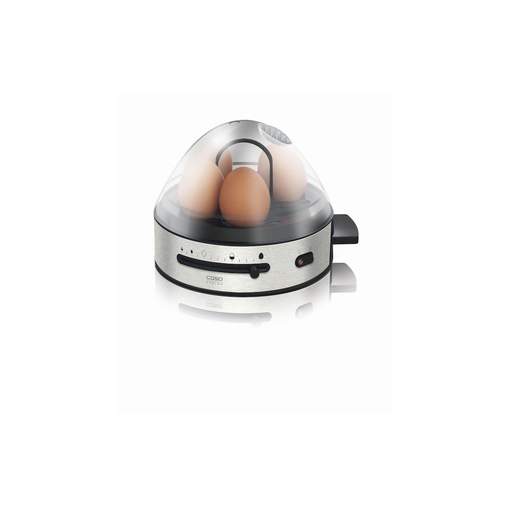 Caso Eierkocher »E7, 7 Eier, Silberfarben«, für 7 St. Eier, 350 W