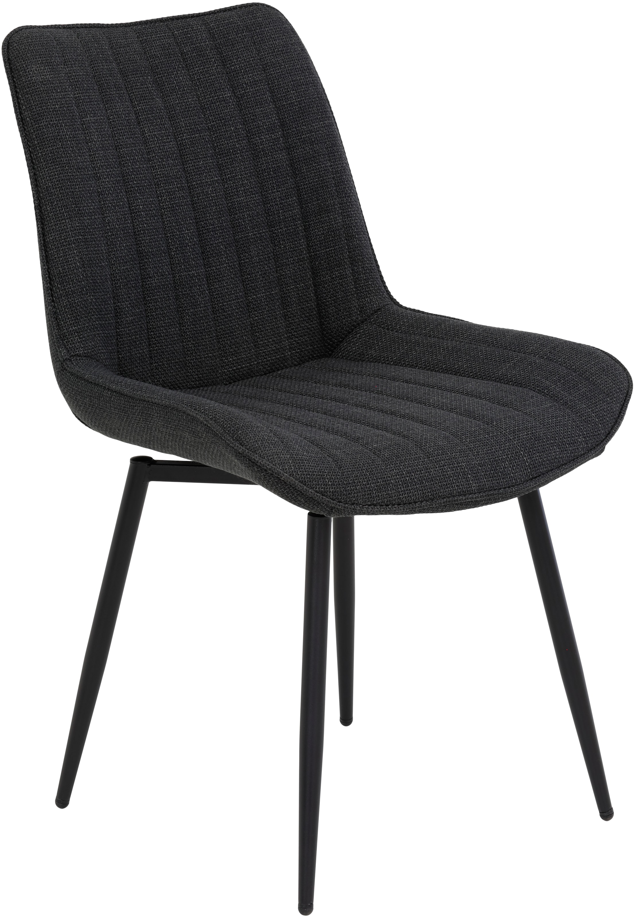 HELA Drehstuhl »Vierfussstuhl BERGEN«, (Set), 2 St., Webstoff, Esszimmerstuhl, XL-Sitzbreite, 360° drehbar