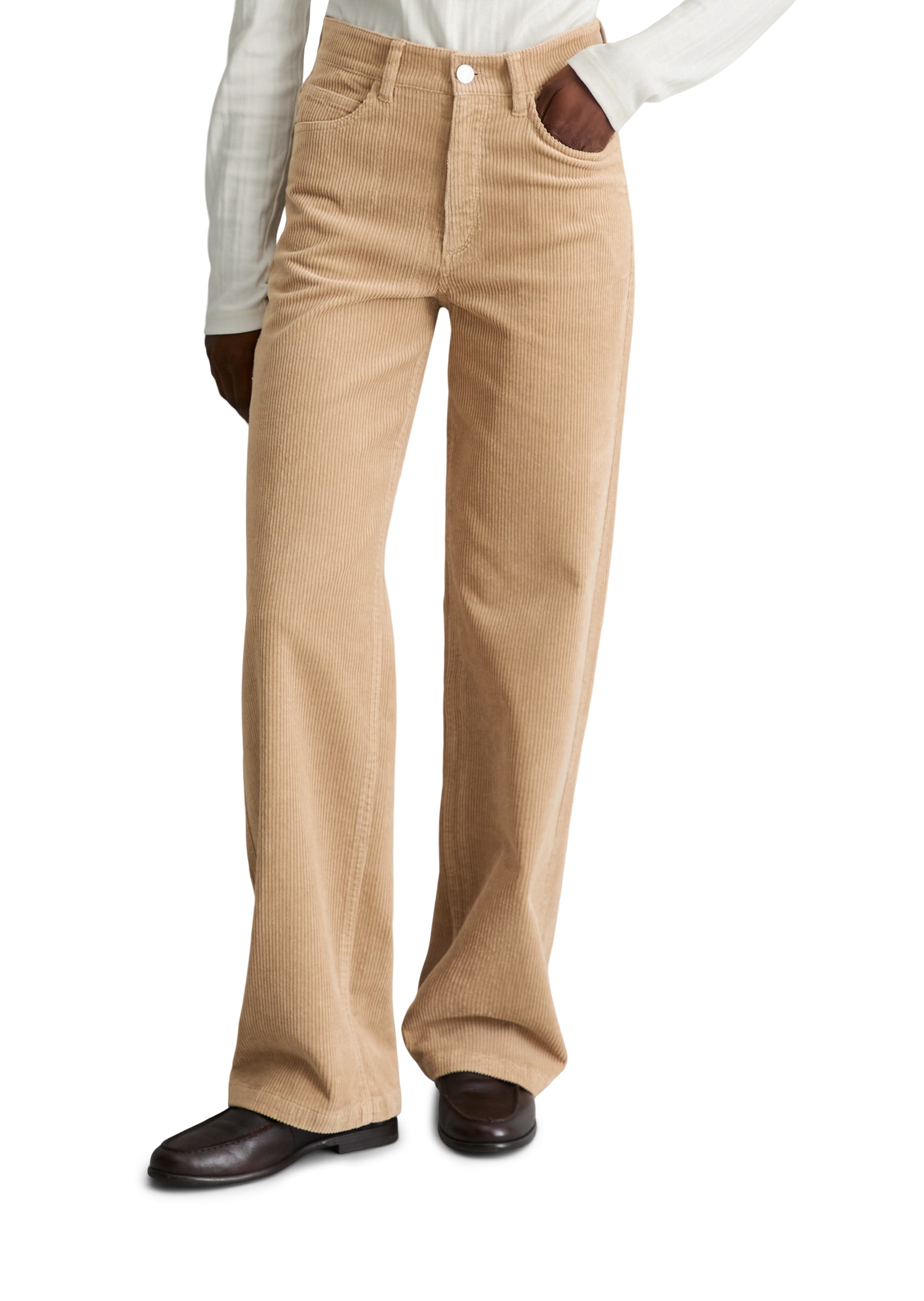 Image of Marc OPolo DENIM Cordhose Model Tomma wide aus Organic Cotton Stretch