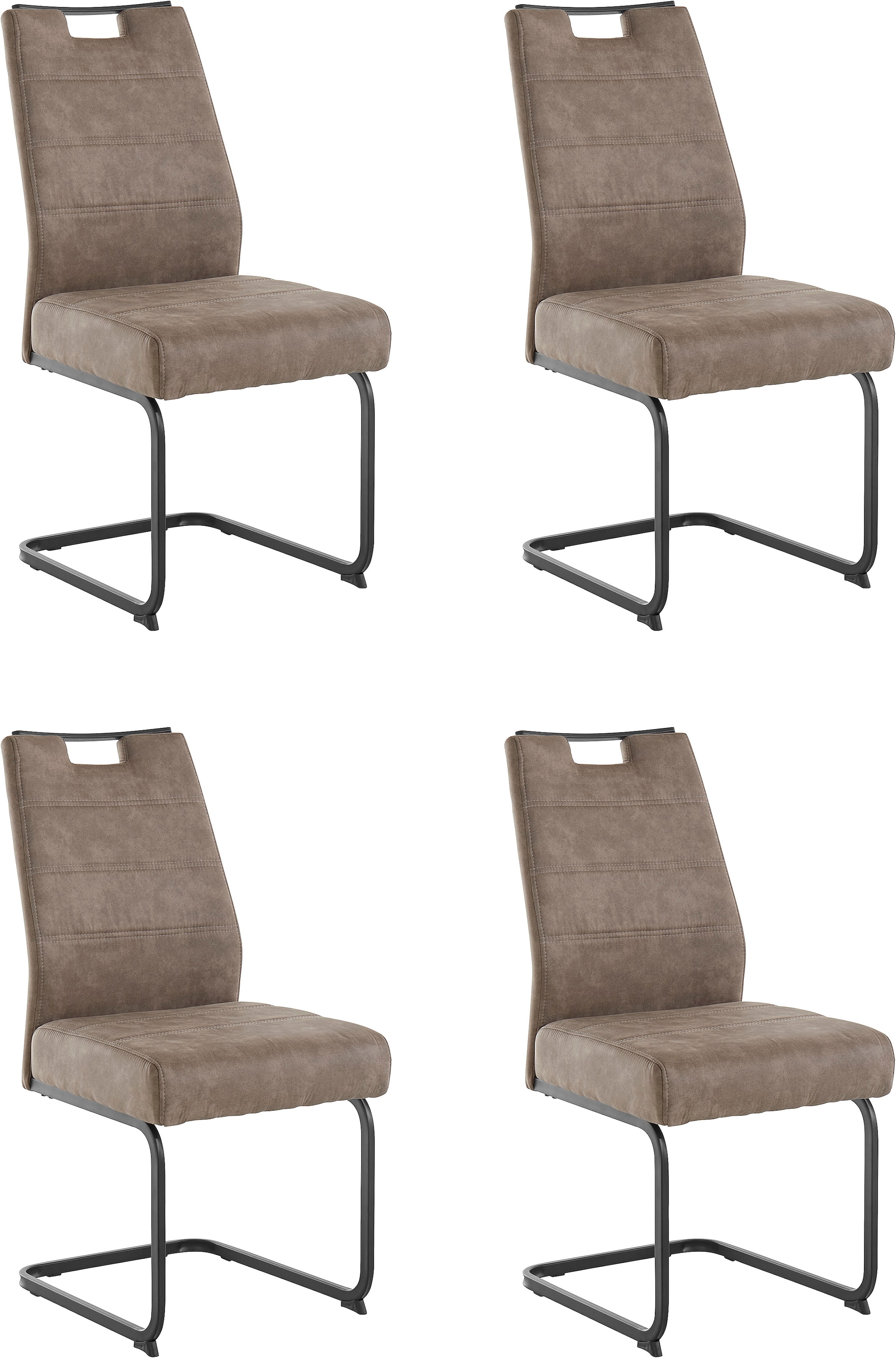 Image of HELA Esszimmerstuhl "Lena" (Set) 4 Stk.1, 2 und 4 Stück, mit Federkern Polsterung, Schwingstuhl
