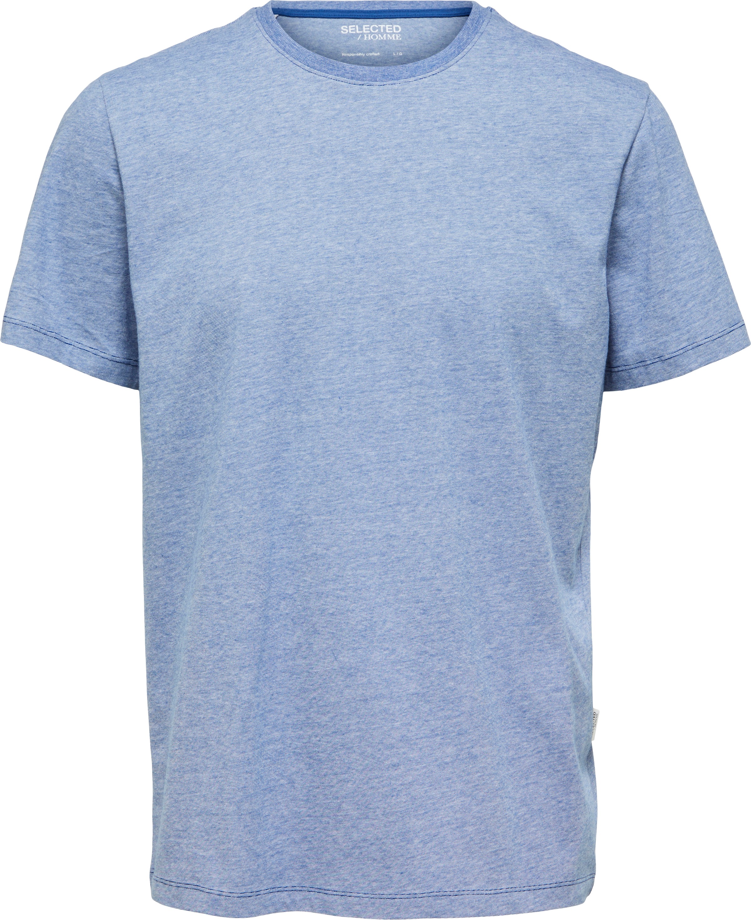 SELECTED HOMME Kurzarmshirt »SLHASPEN MINI STR SS O-NECK TEE NOOS«