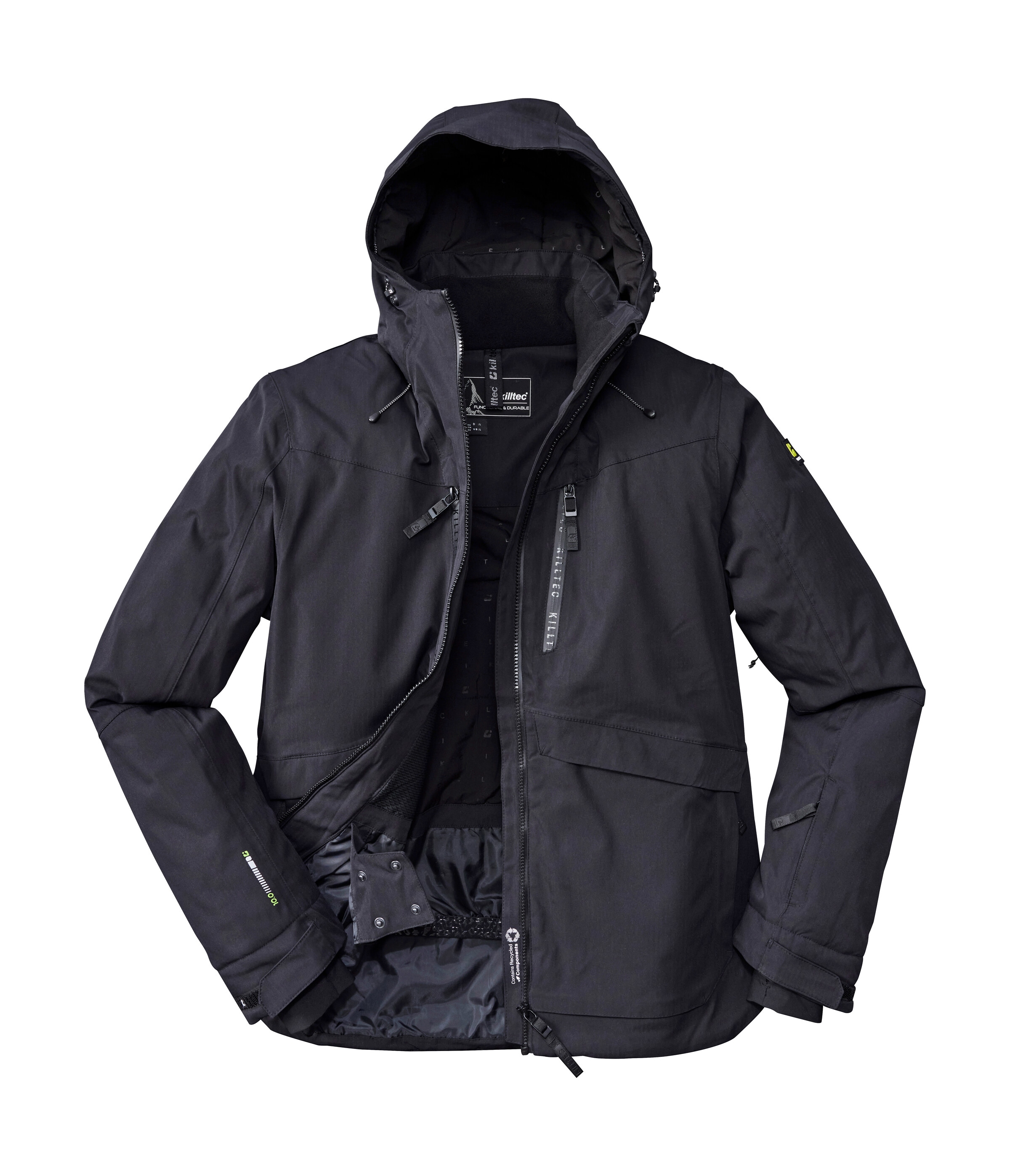 Killtec Veste de ski »KSW 55 MN SKI JCKT« Wasserdichte, atmungsaktive Skijacke mit verschweissten Nähten